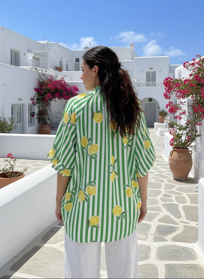 LEMON STRIPE SHIRT