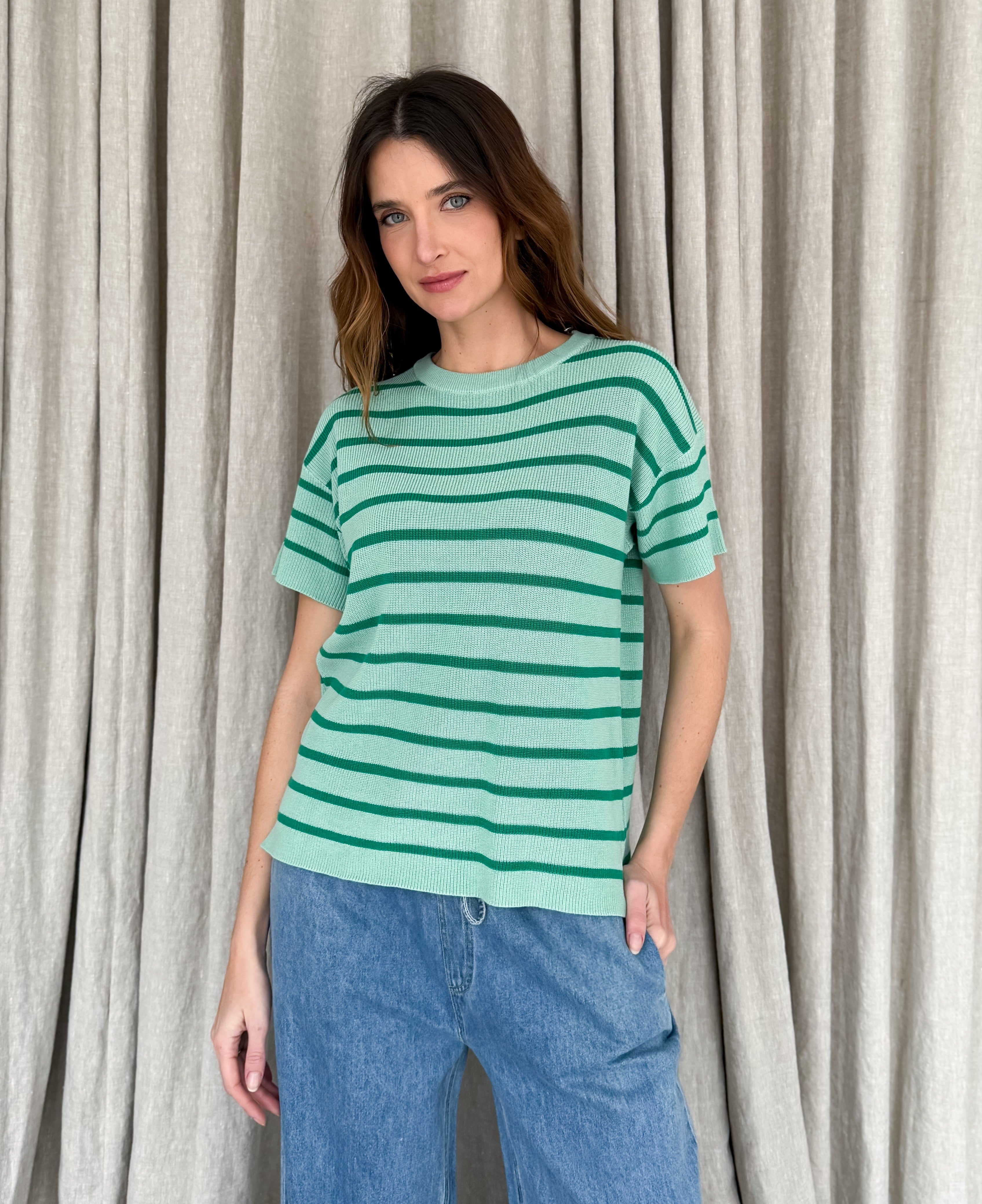STRIPE TEE KNIT