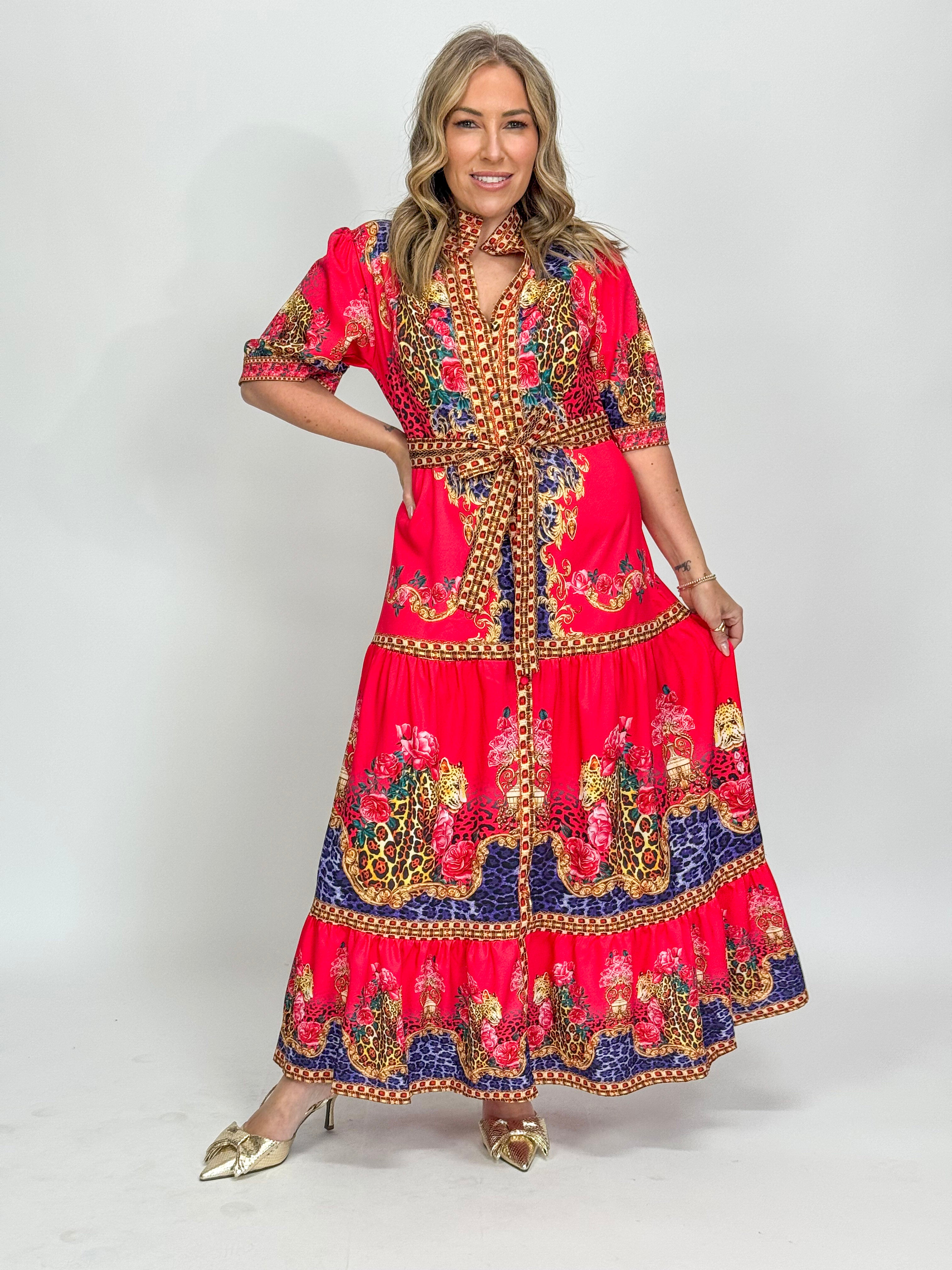 ESTELLE MAXI SS DRESS