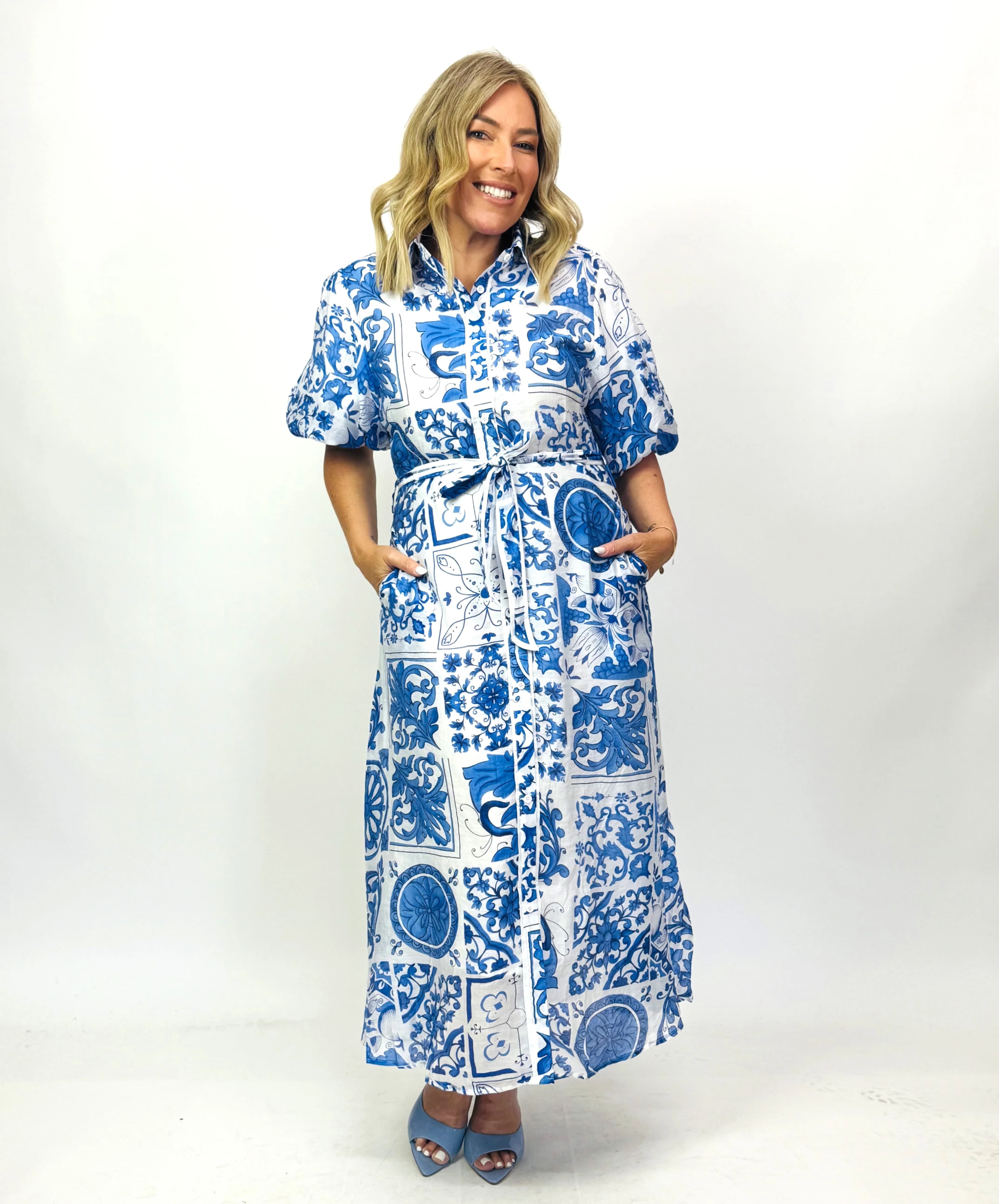 ATHENA MAXI SHIRT DRESS