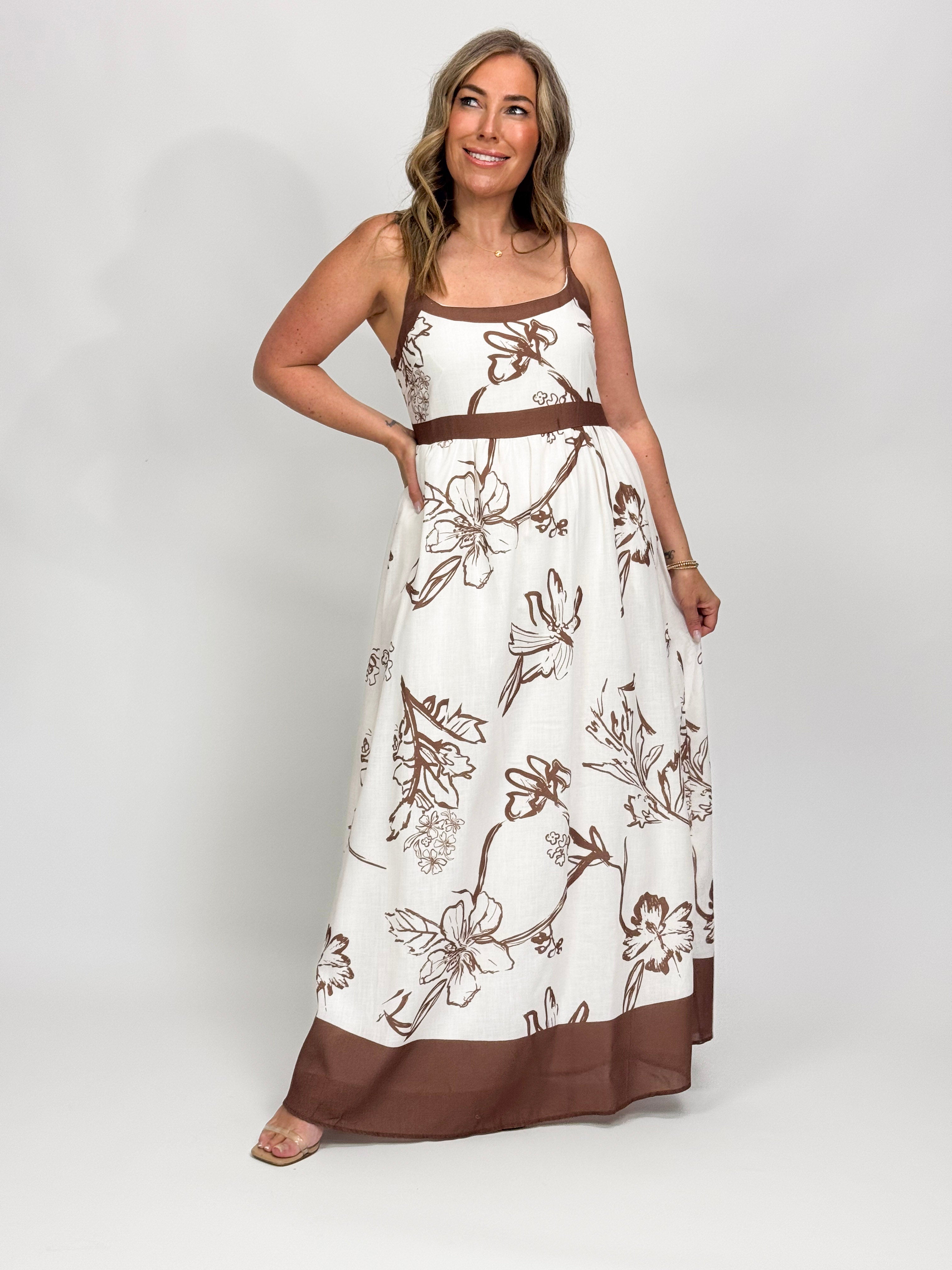 CHOC FLOWER SUNDRESS