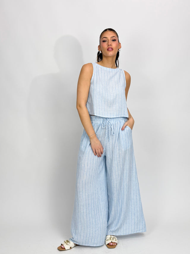 EASY STRIPE RELAXED PANT
