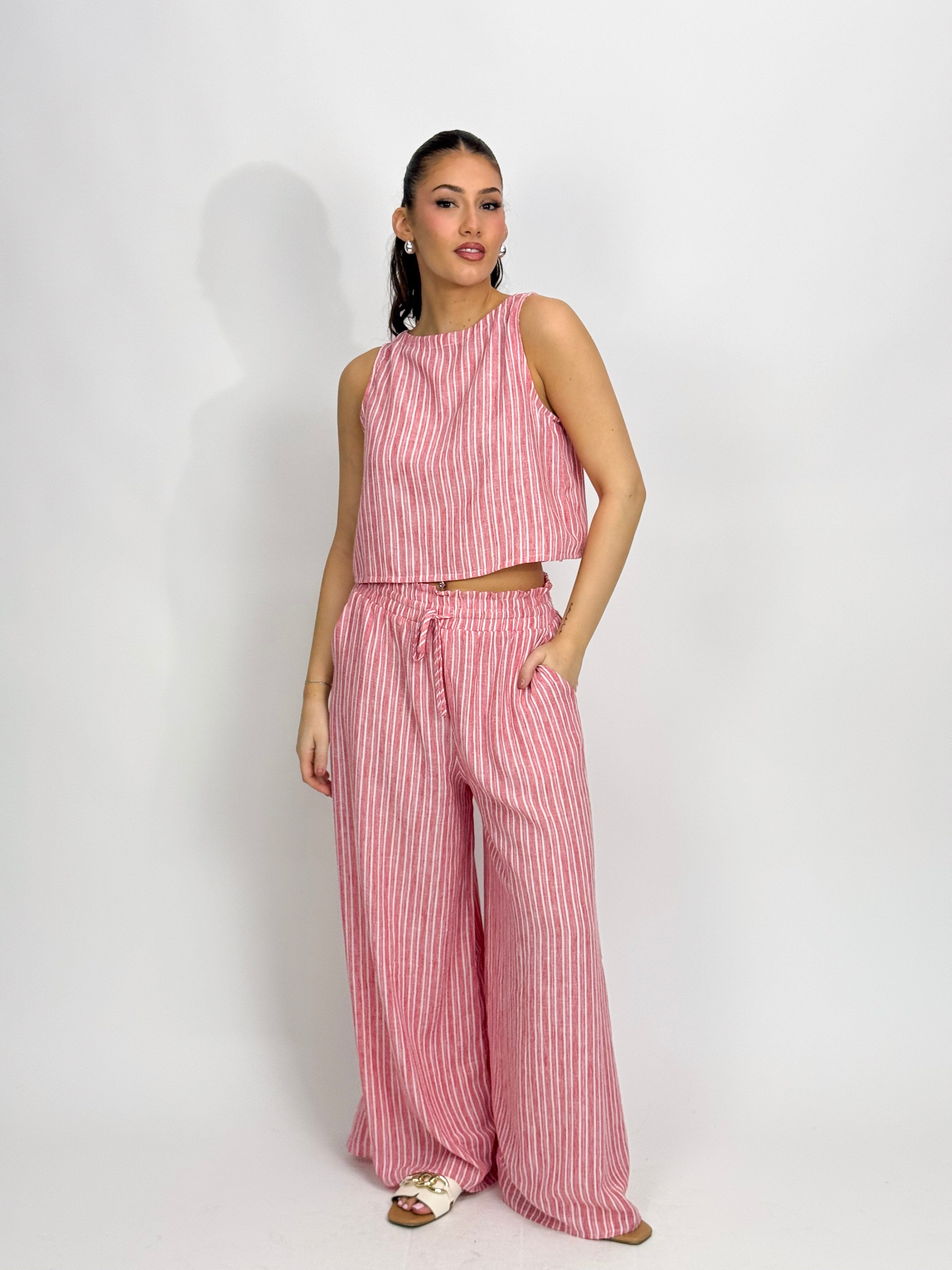 EASY STRIPE RELAXED PANT