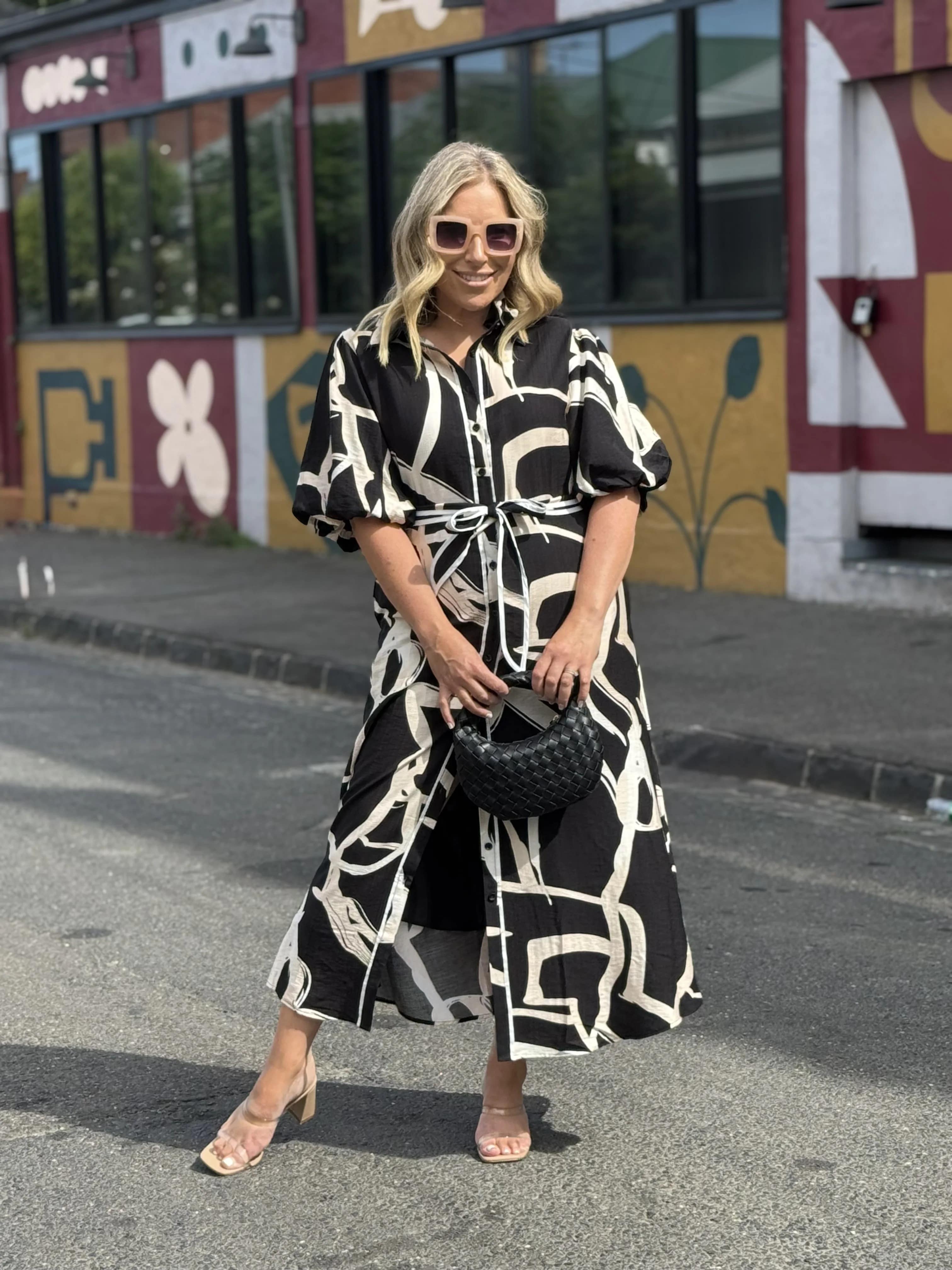 RORY TRIM MIDI DRESS