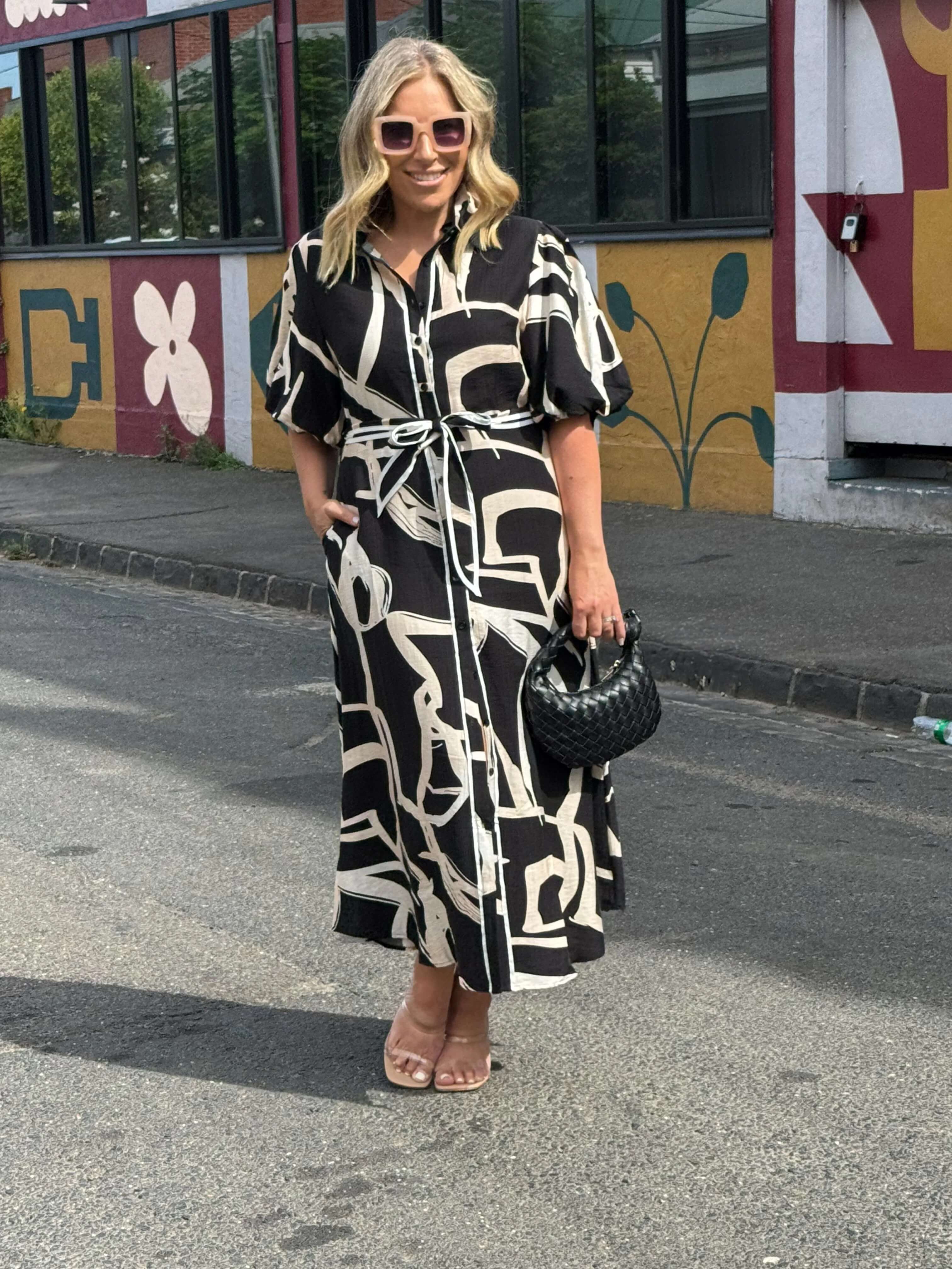 RORY TRIM MIDI DRESS