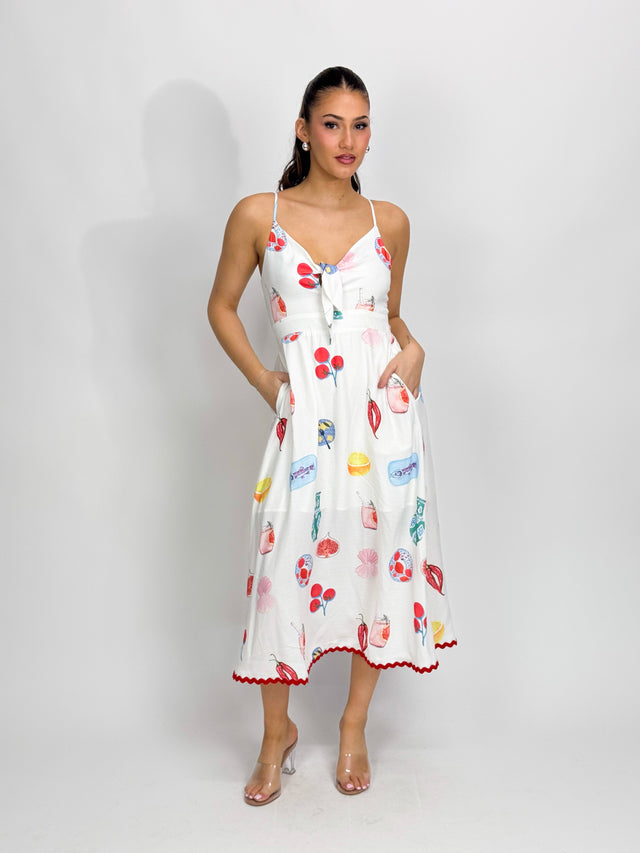 FRUITATIOUS BOW DRESS