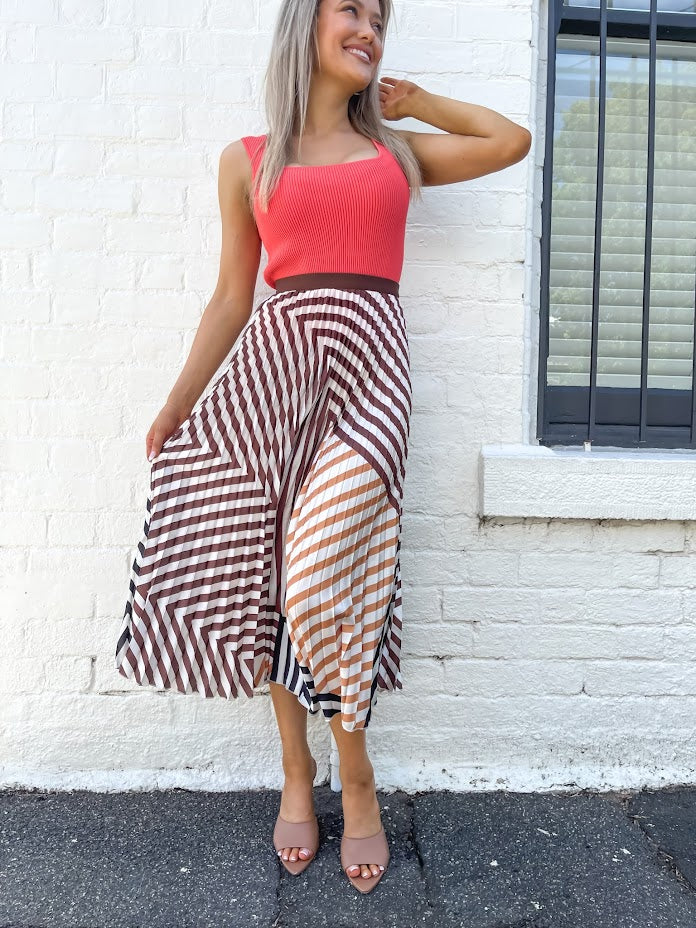 NAOMI PLEATED SKIRT