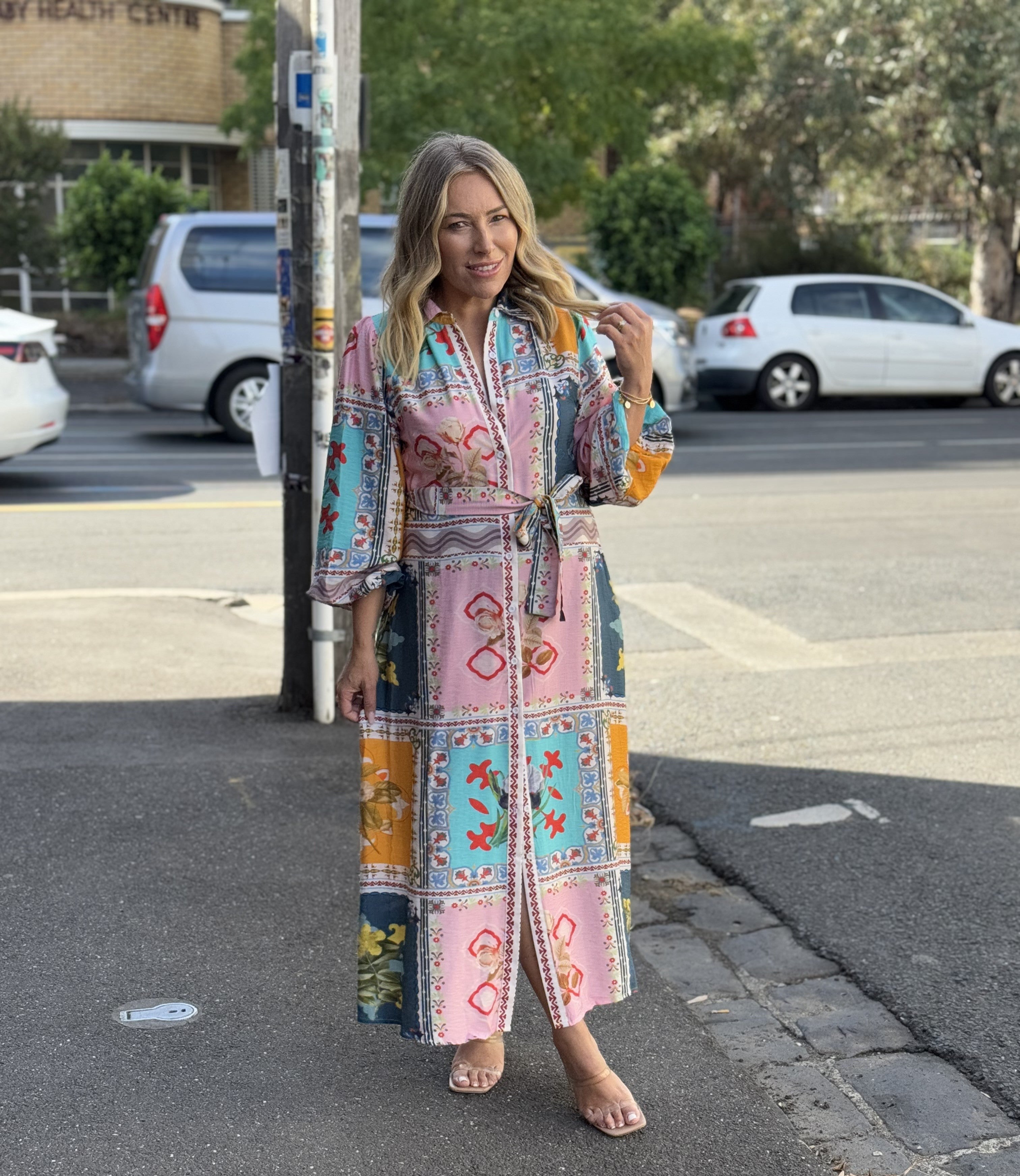 BOHEMIAN PATCHWORK SHIRT DRESS