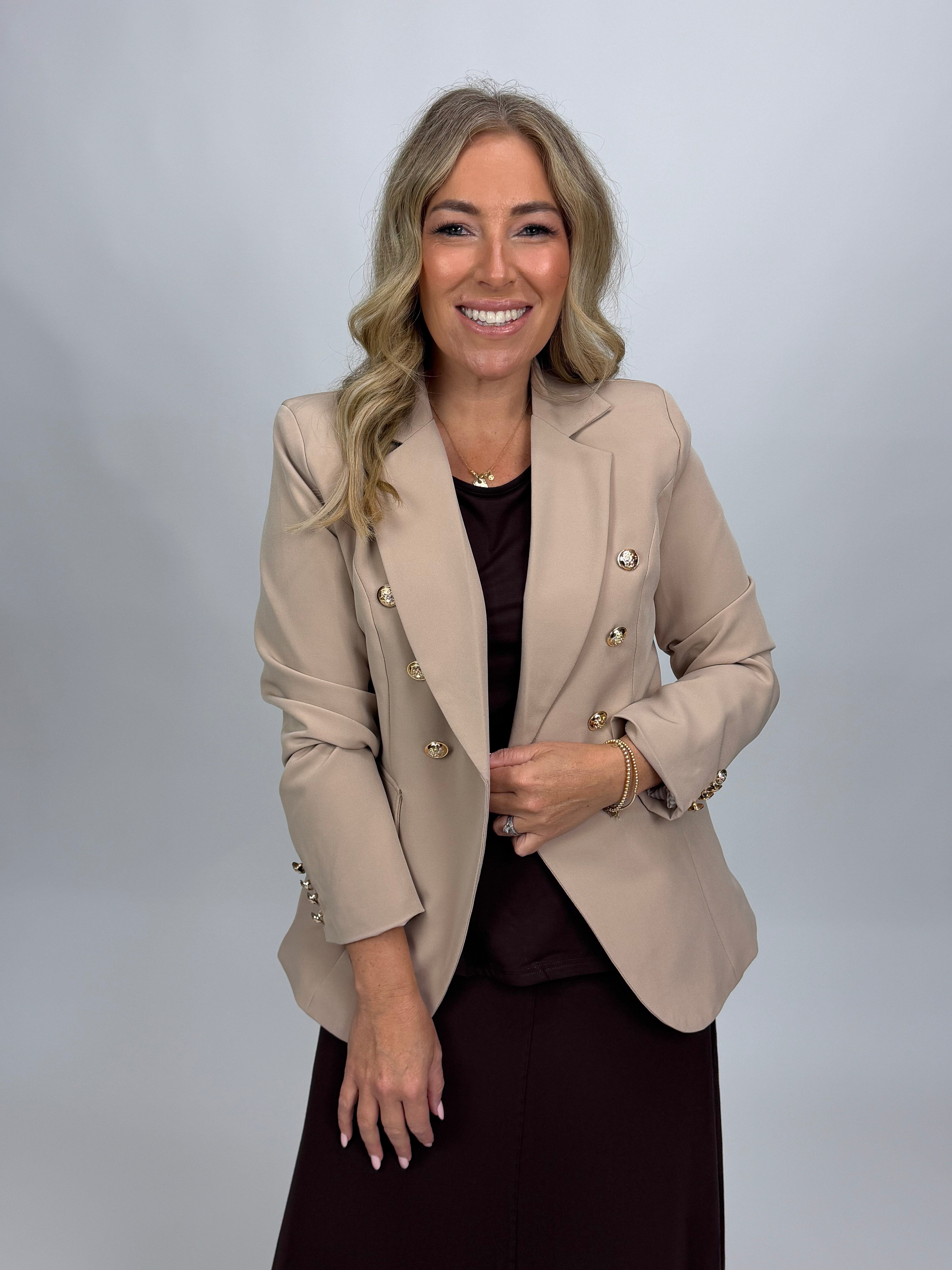 TAHLIA BLAZER - BEIGE