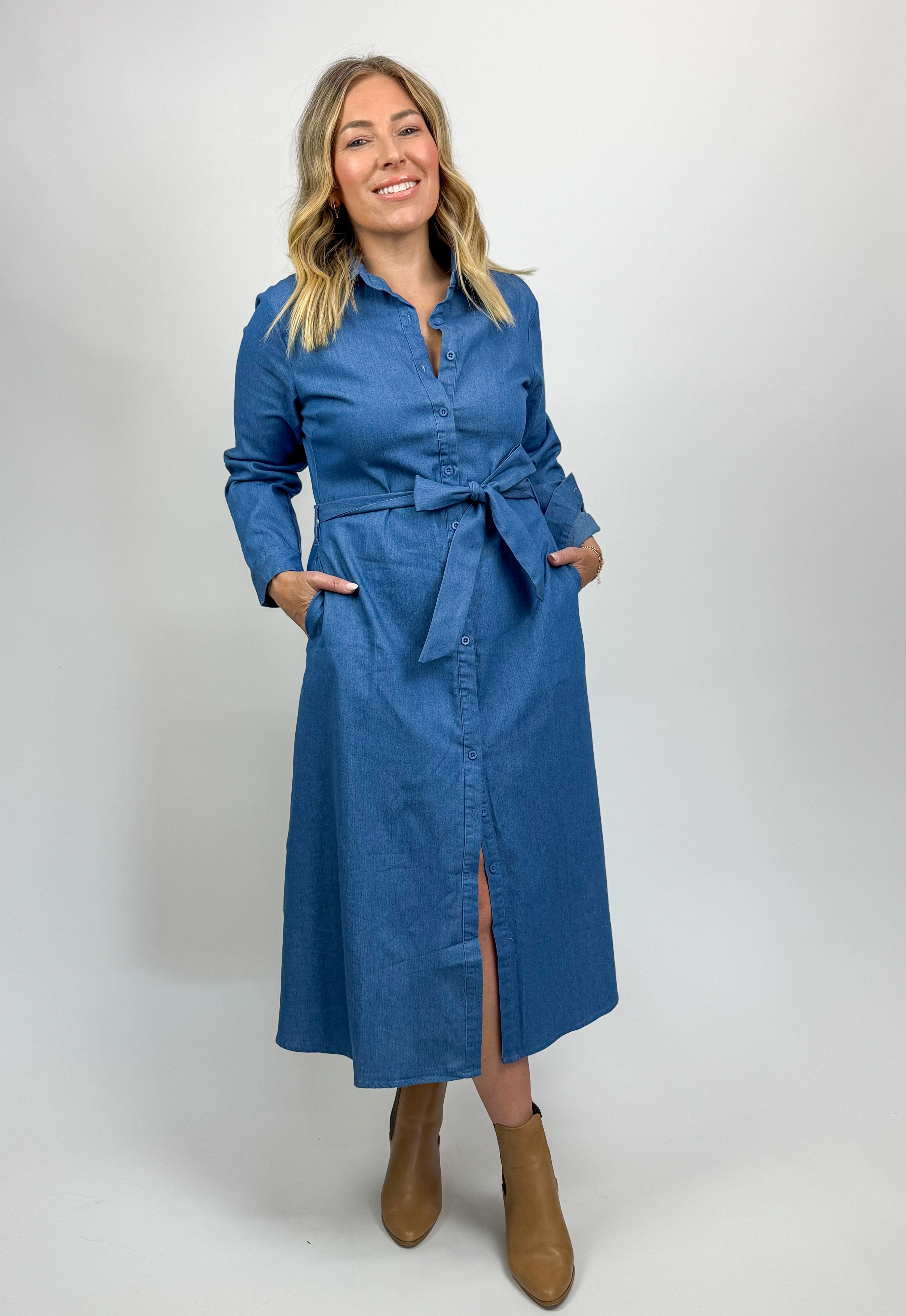 THE DENIM SHIRT DRESS