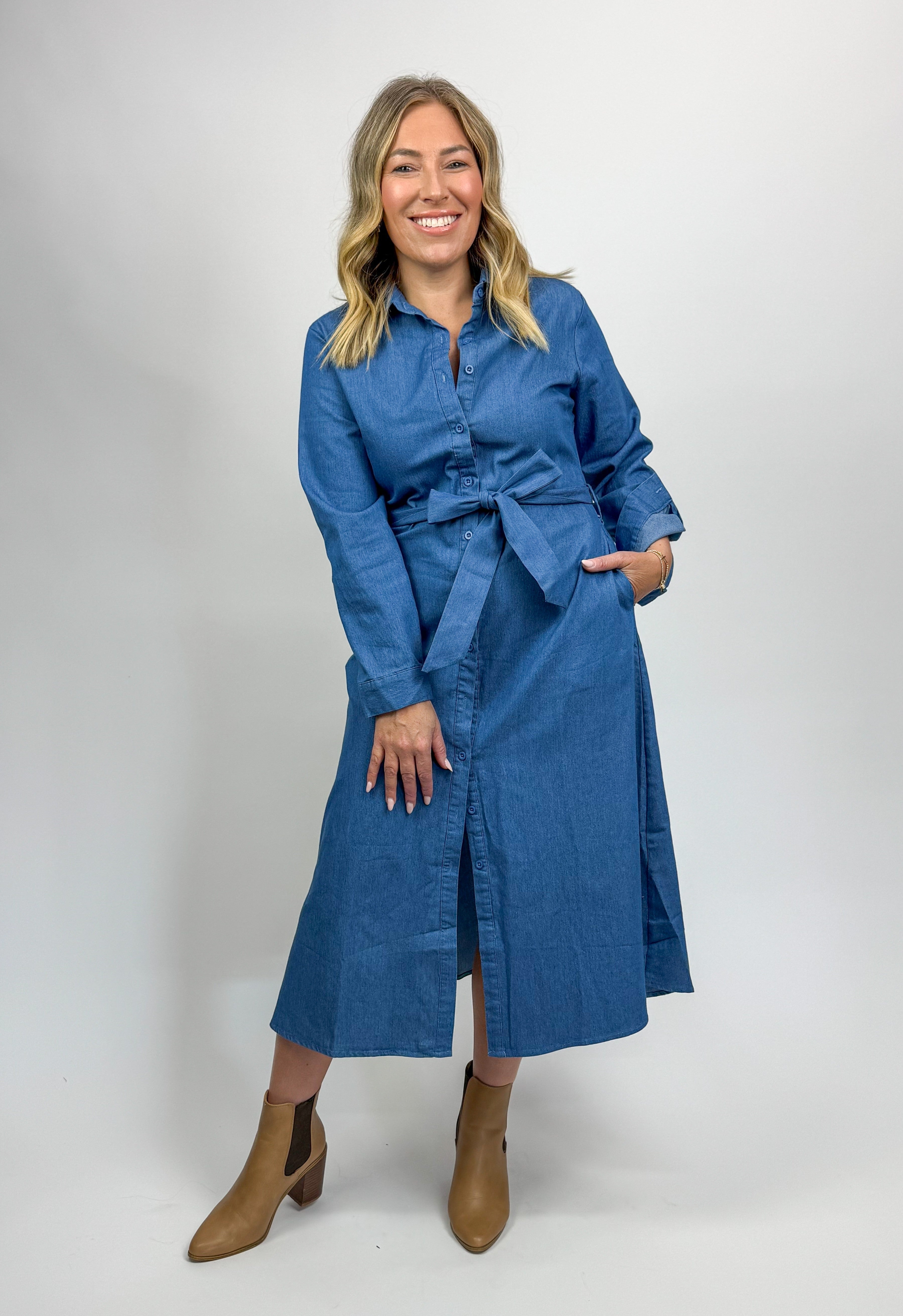 THE DENIM SHIRT DRESS