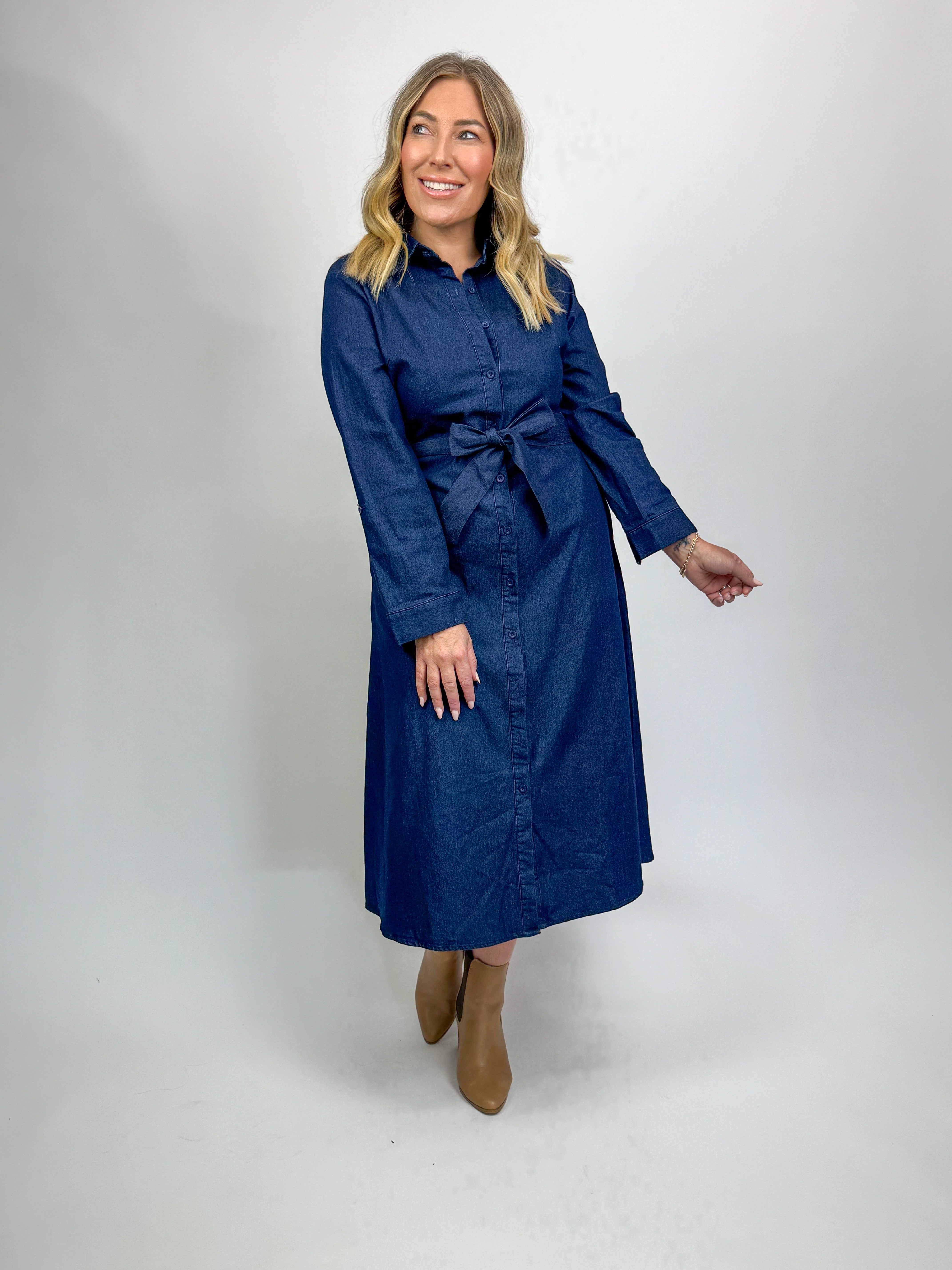 THE DENIM SHIRT DRESS