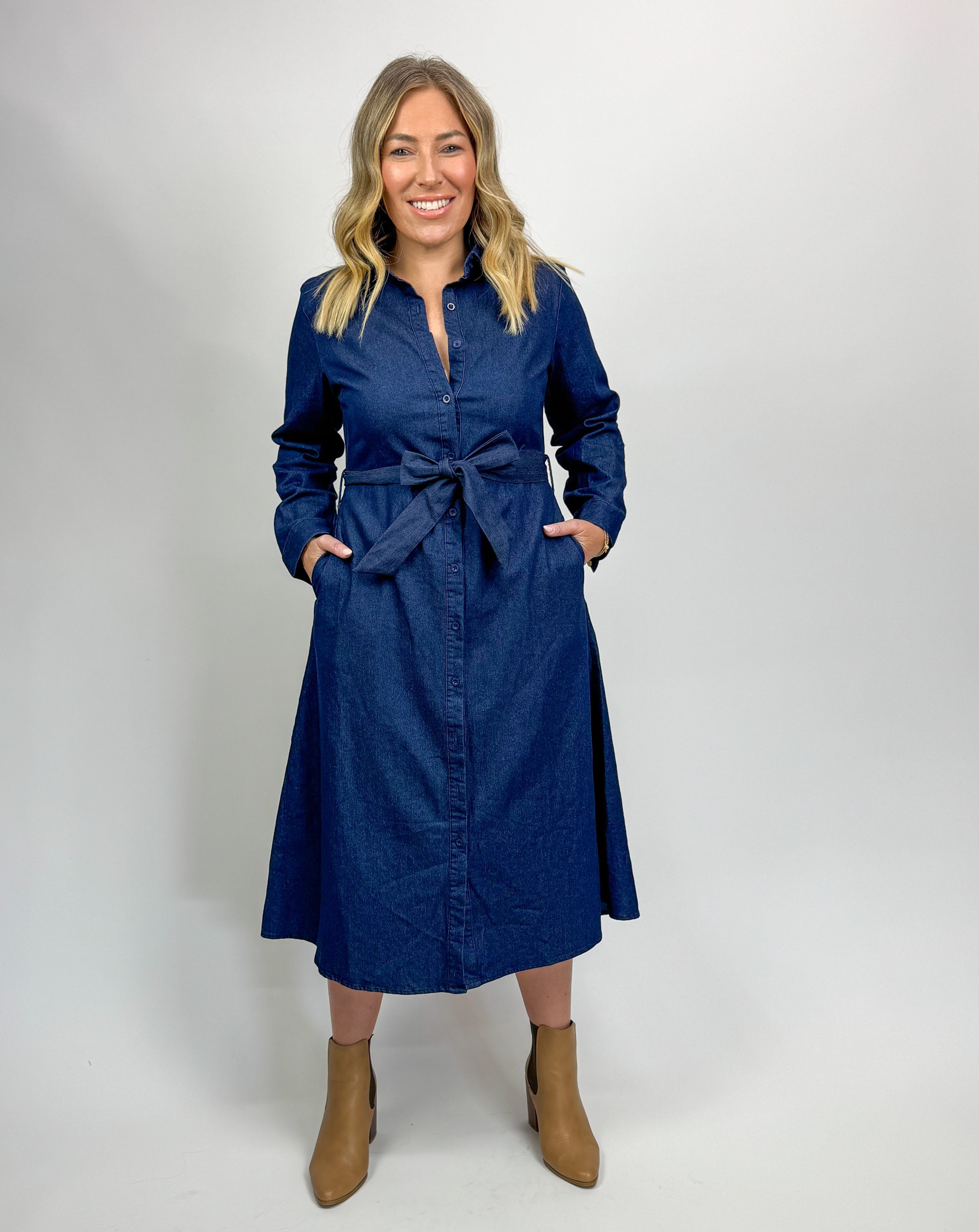 THE DENIM SHIRT DRESS
