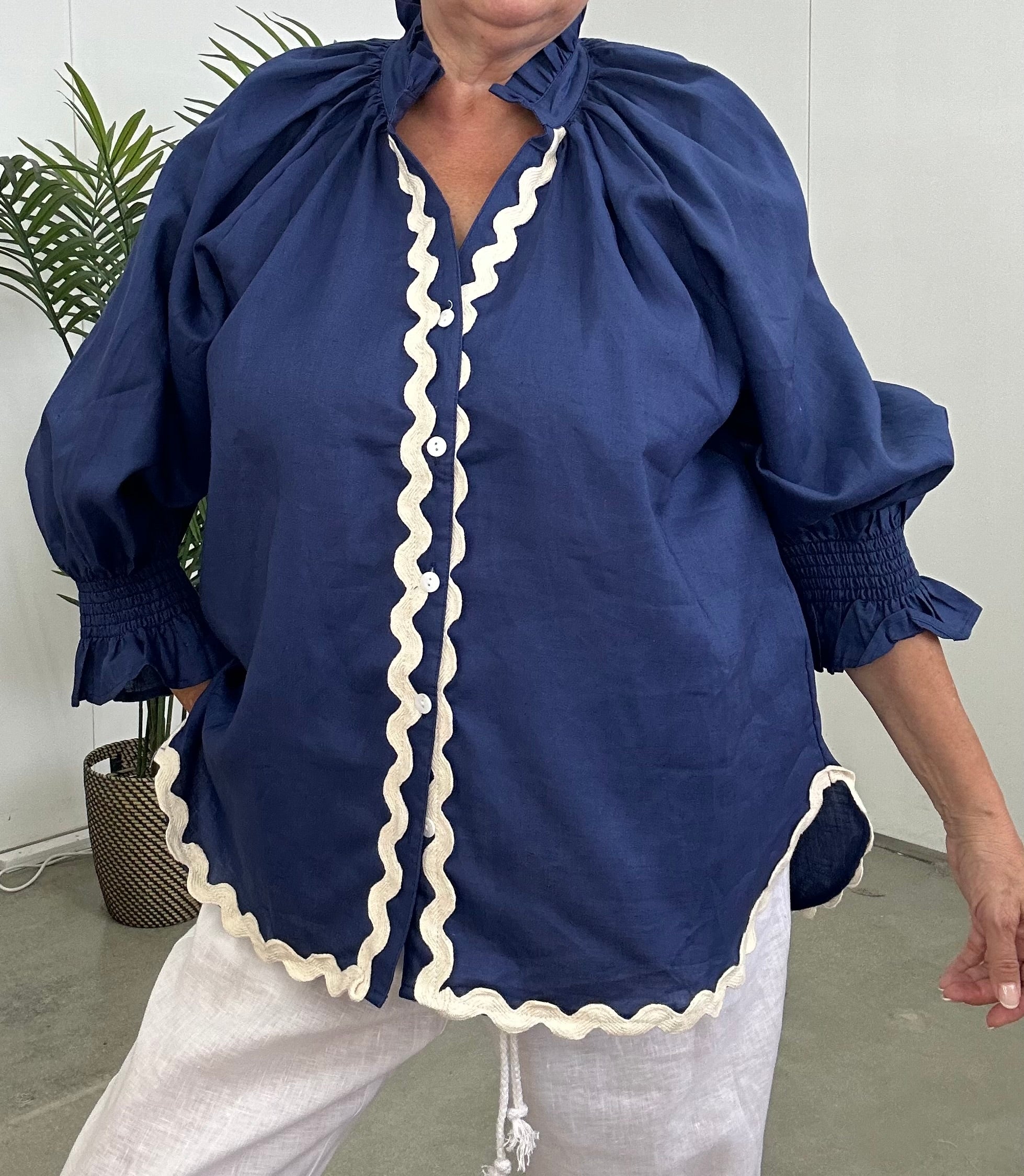 CELESTE LINEN SHIRT