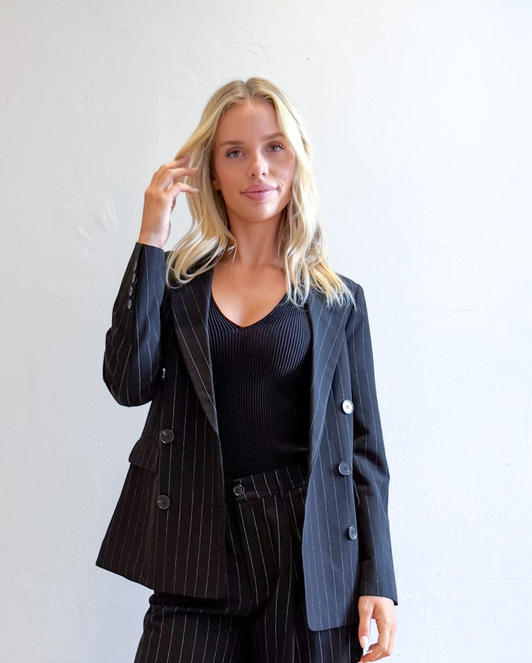PACCINO PINSTRIPE  CLASSIC BLAZER