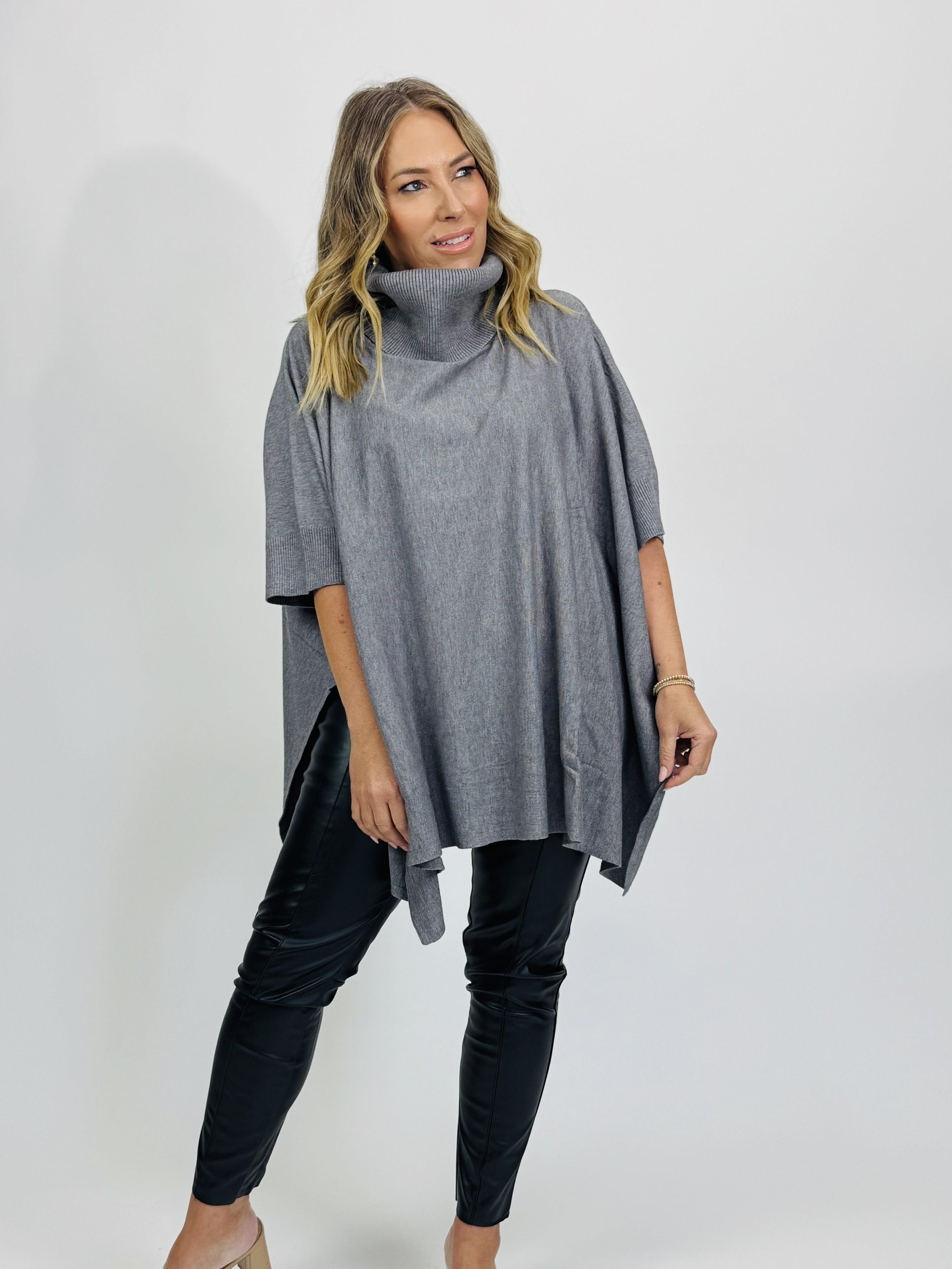 ROLL NECK PONCHO