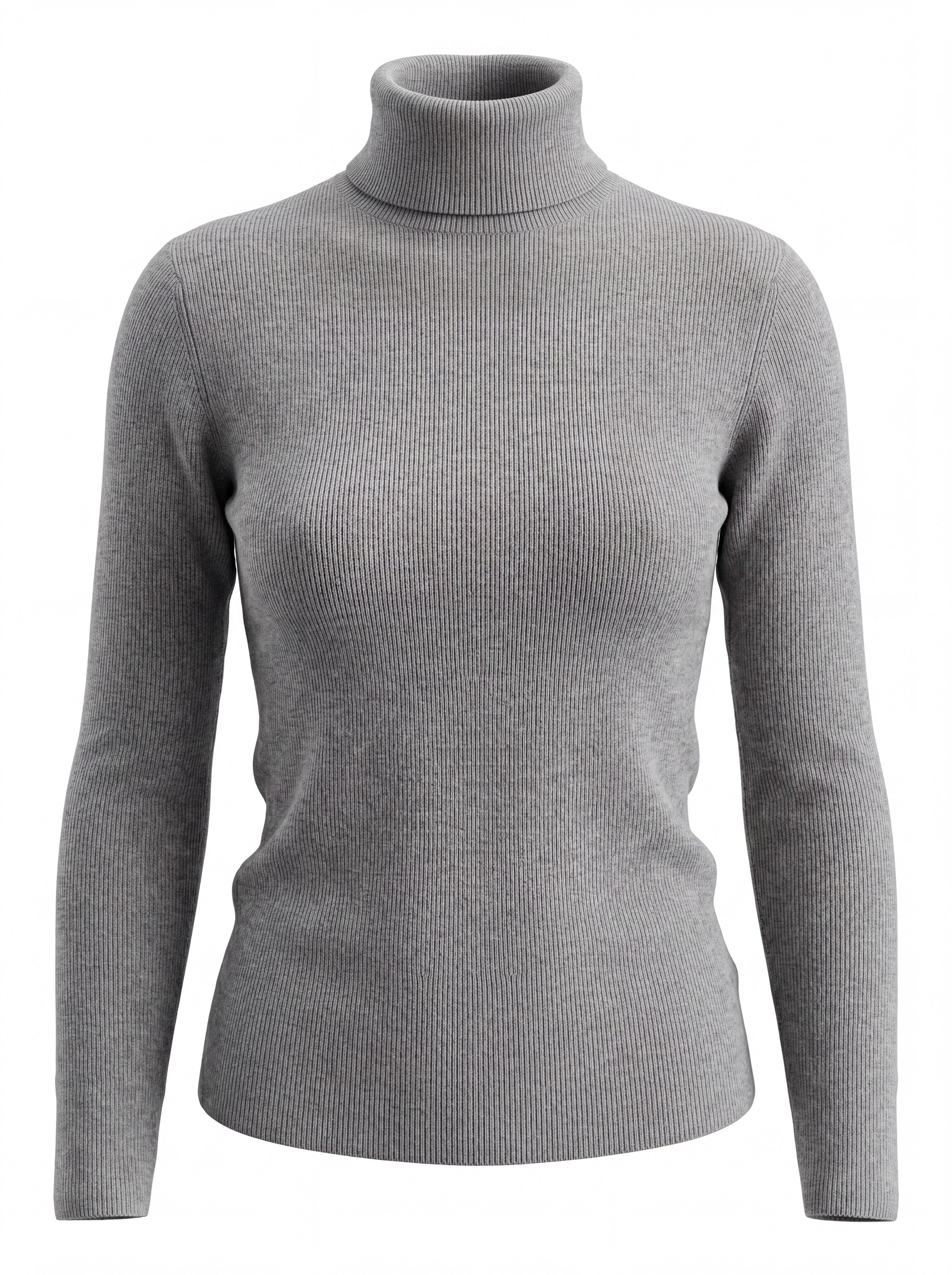 RIBBED KNIT TURTLENECK