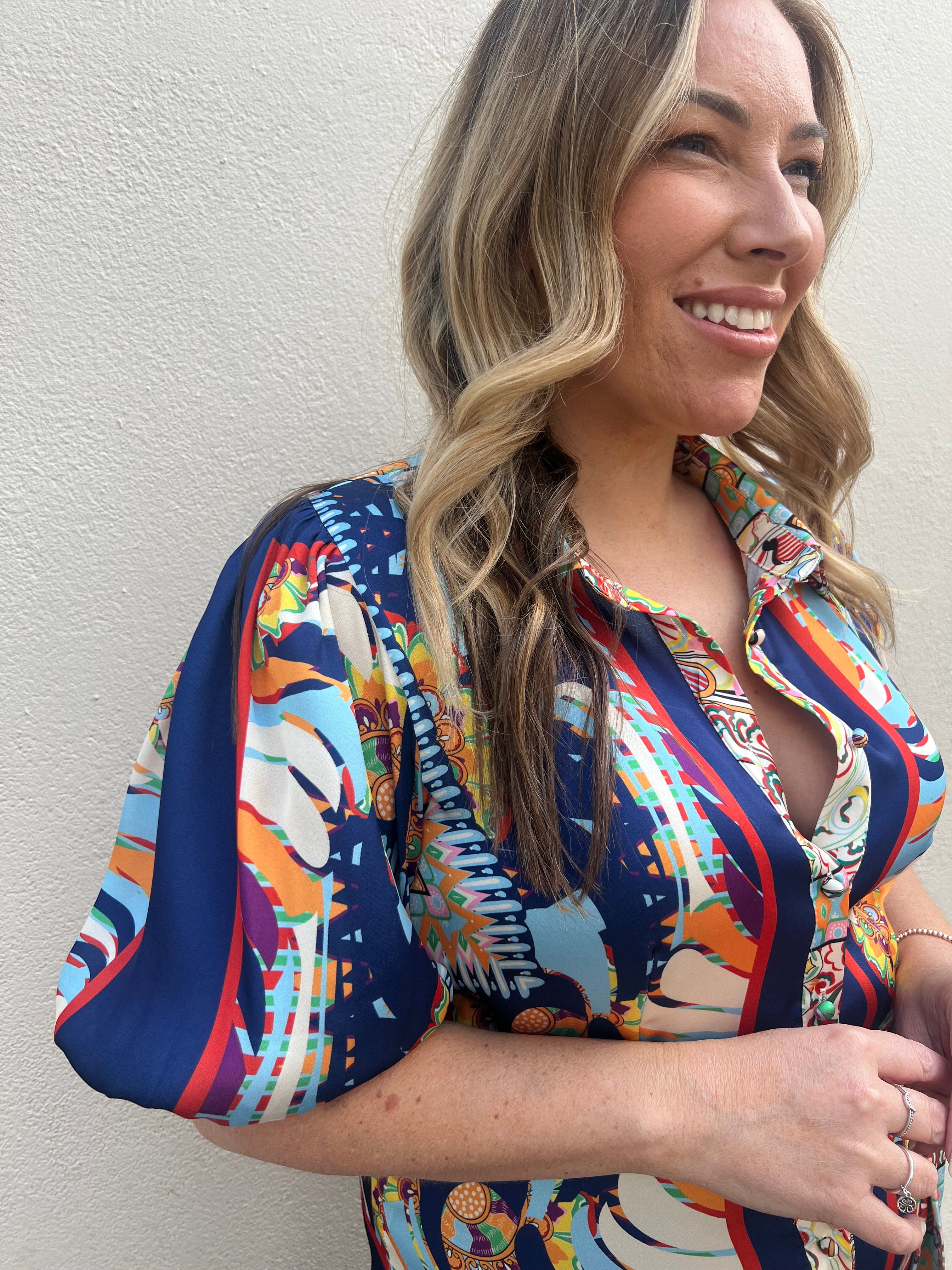 PICASSO MAXI SHIRT DRESS