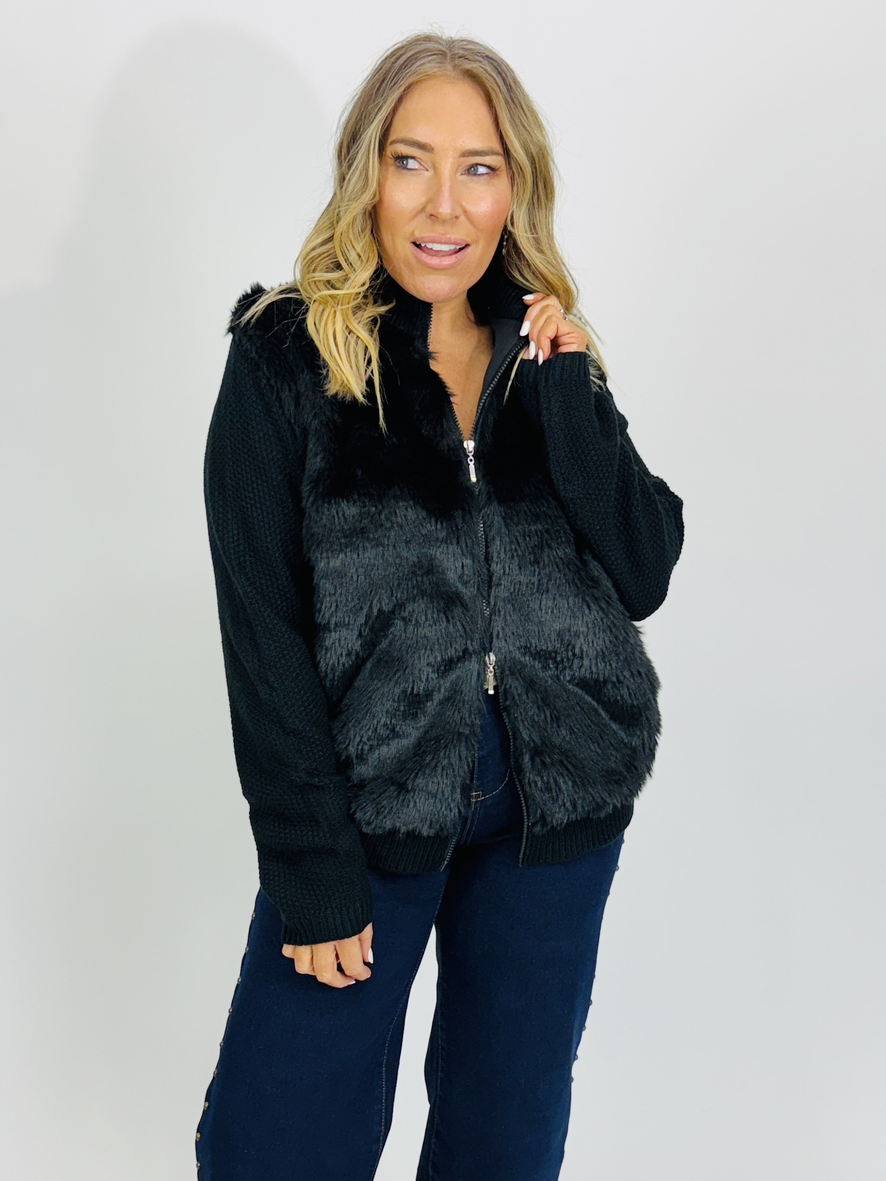 CUB FUR CARDIGAN