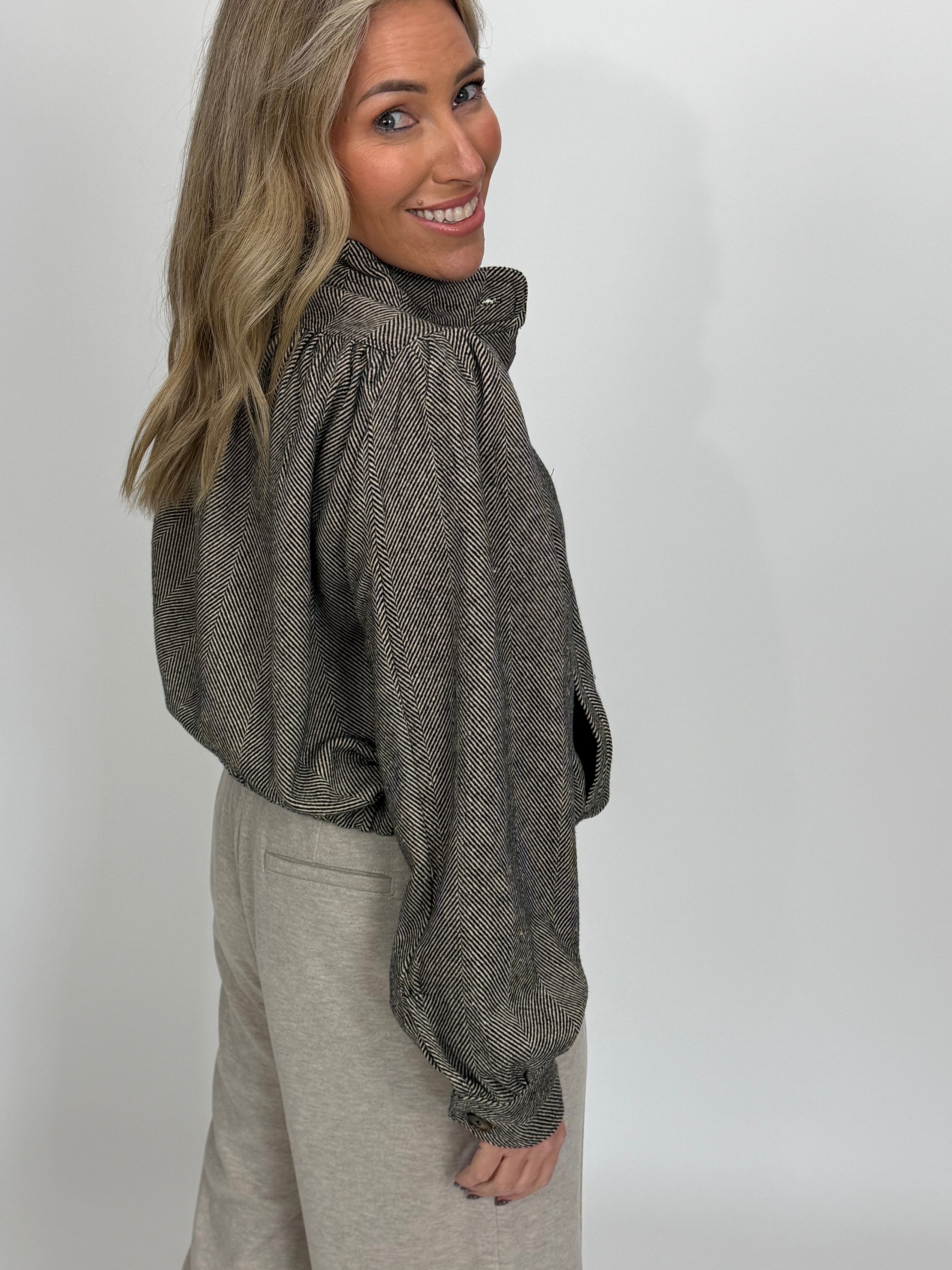 HERRINGBONE BOMBER