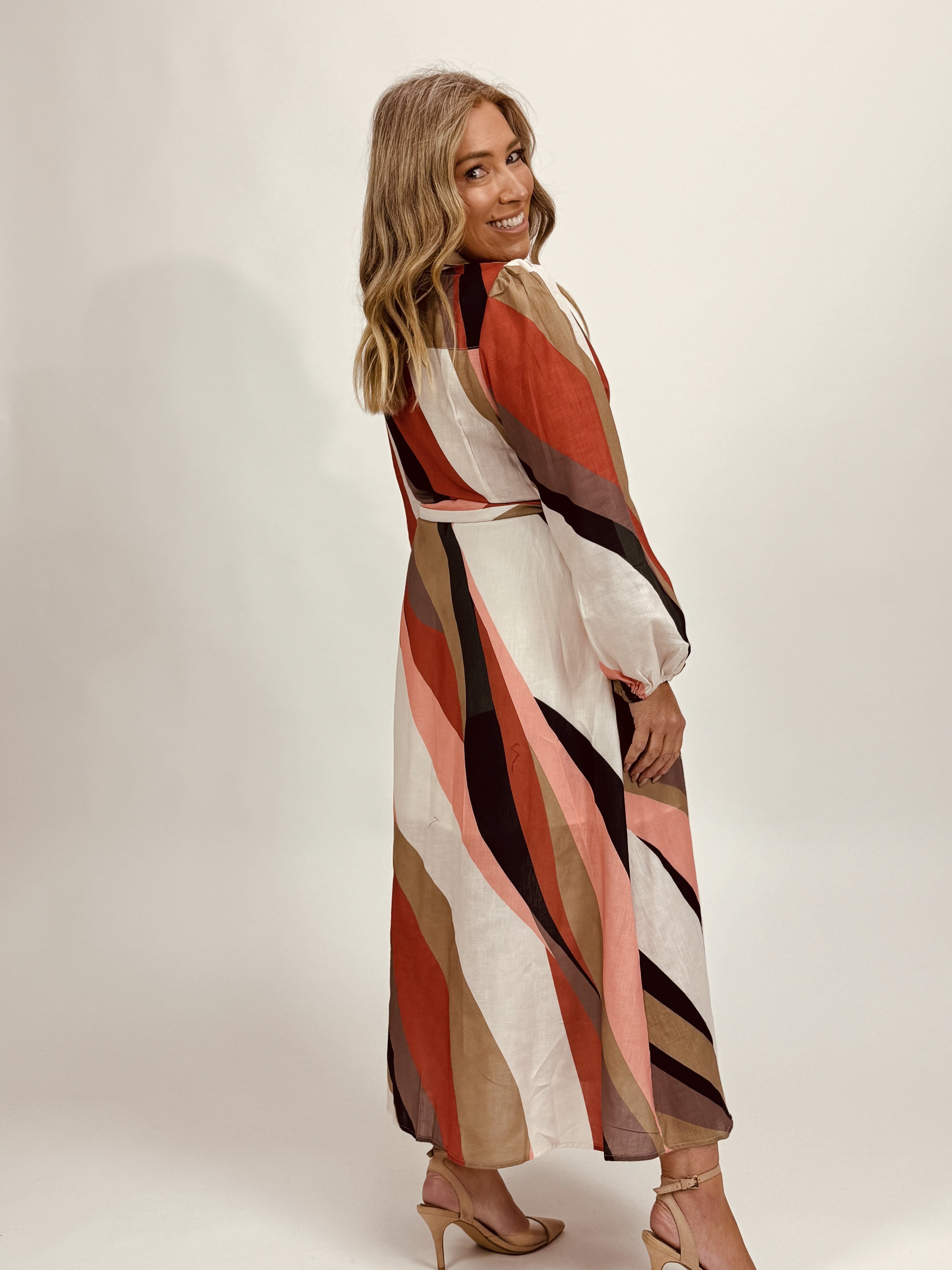 FREDA STRIPE SHIRT DRESS