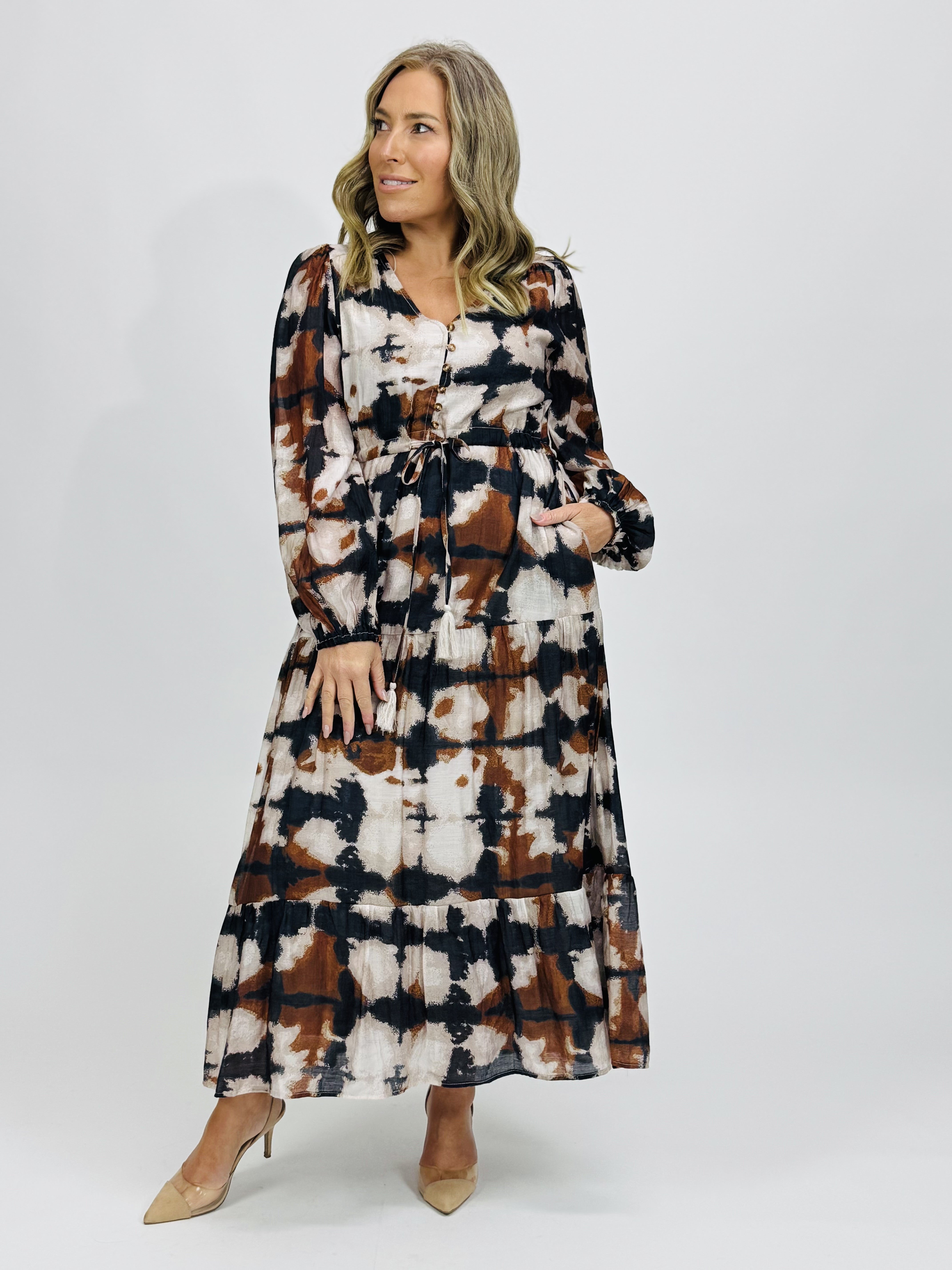CAMO SELMA DRESS