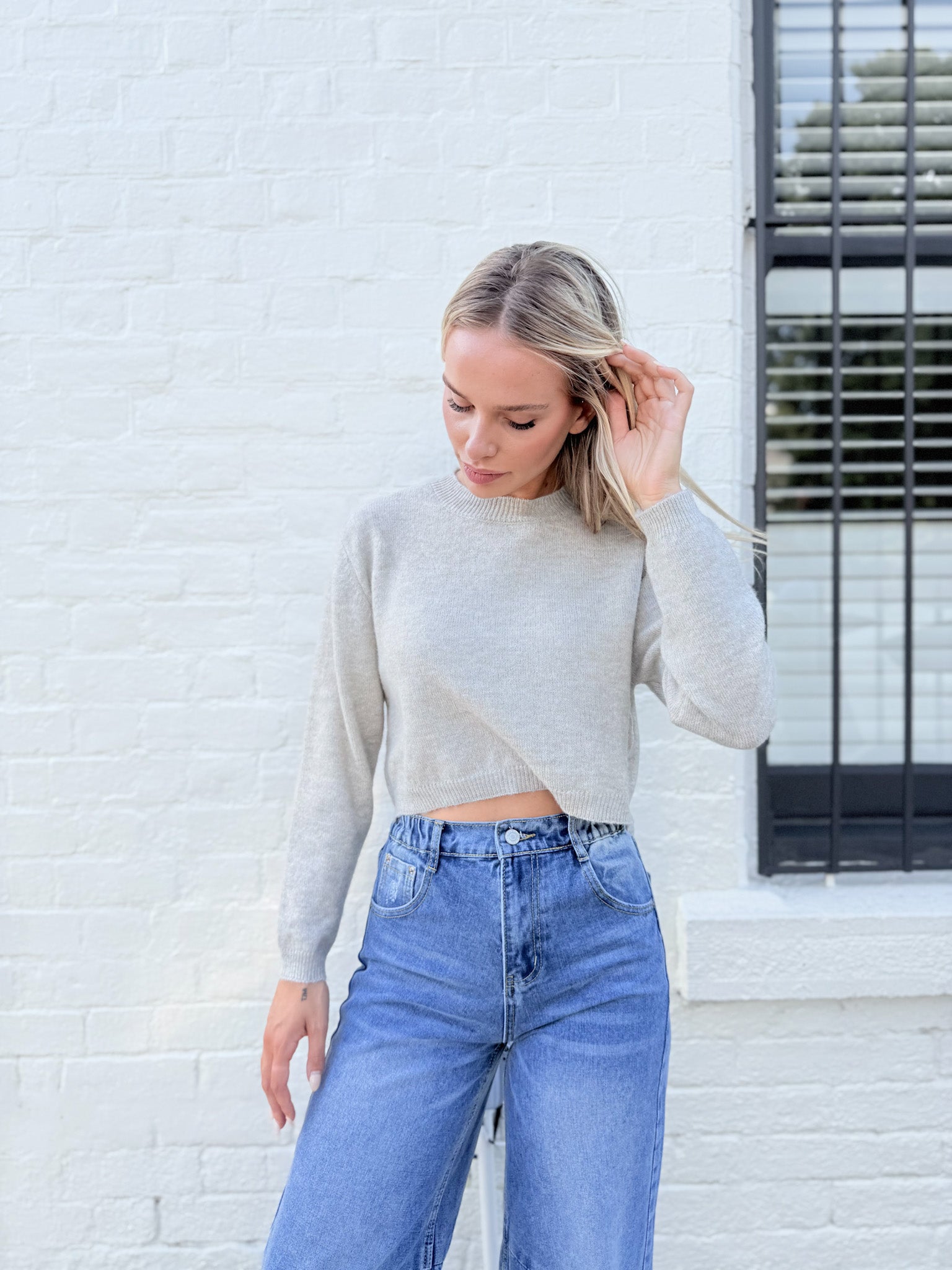 CROPPED WOOL KNIT