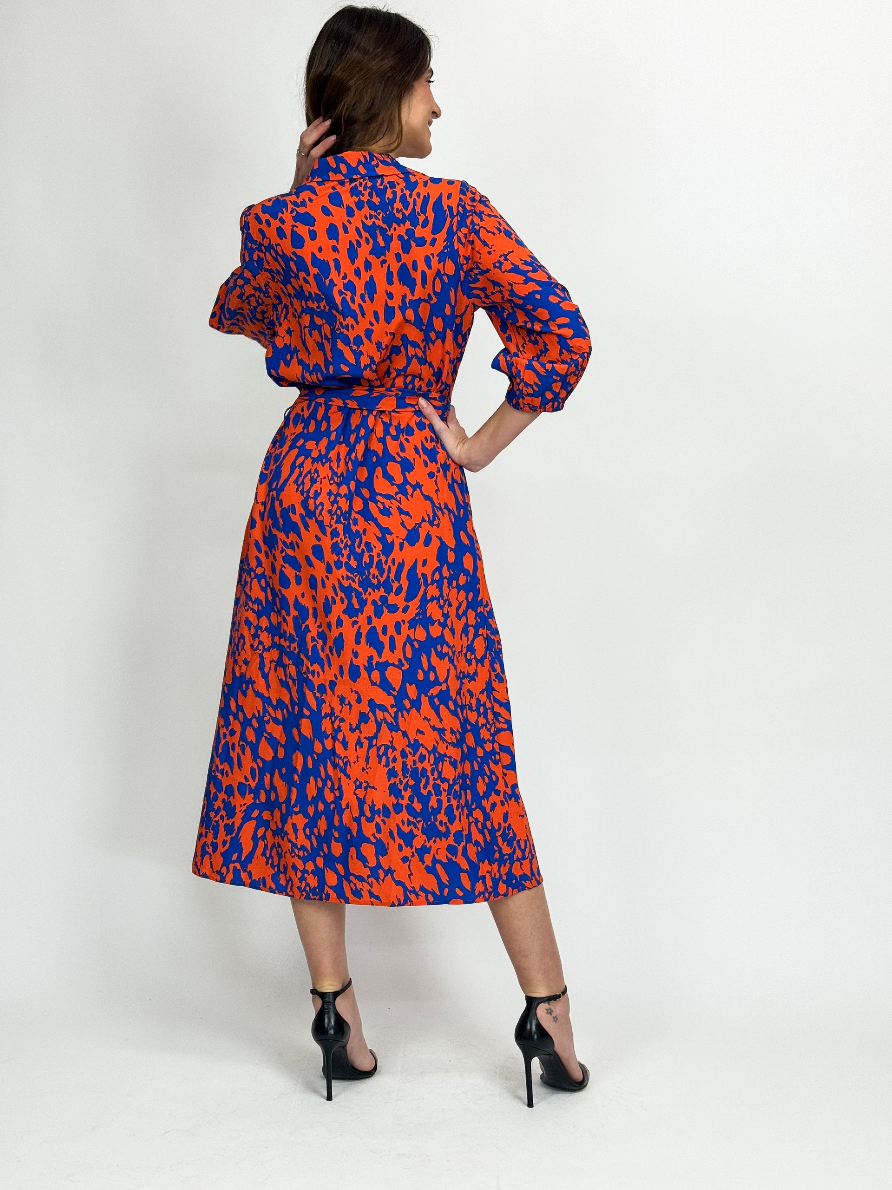 PRIMARY PRINT SHIRT DRESS