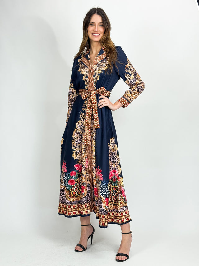 ESTELLE MAXI DRESS- NAVY