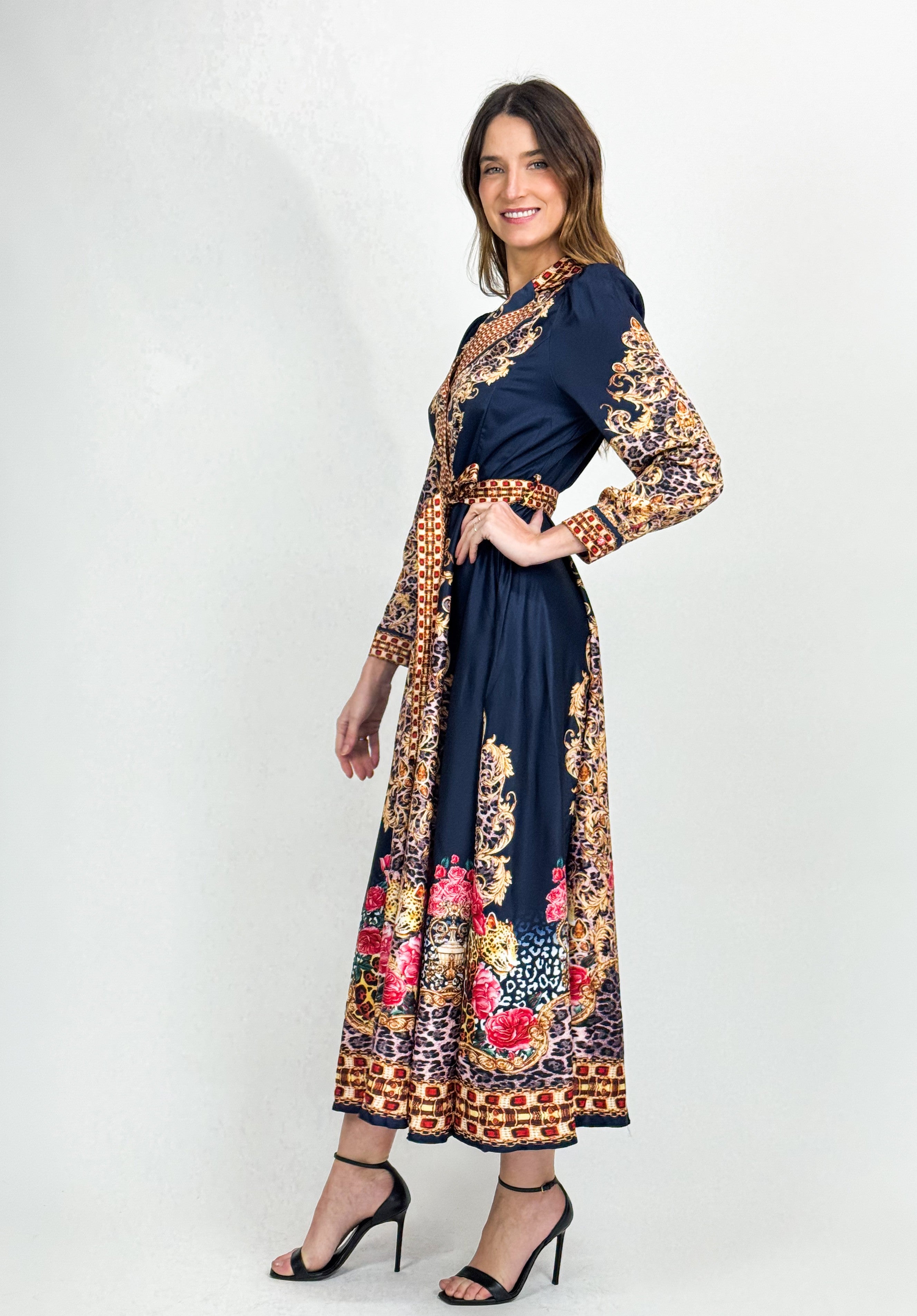 ESTELLE MAXI DRESS- NAVY