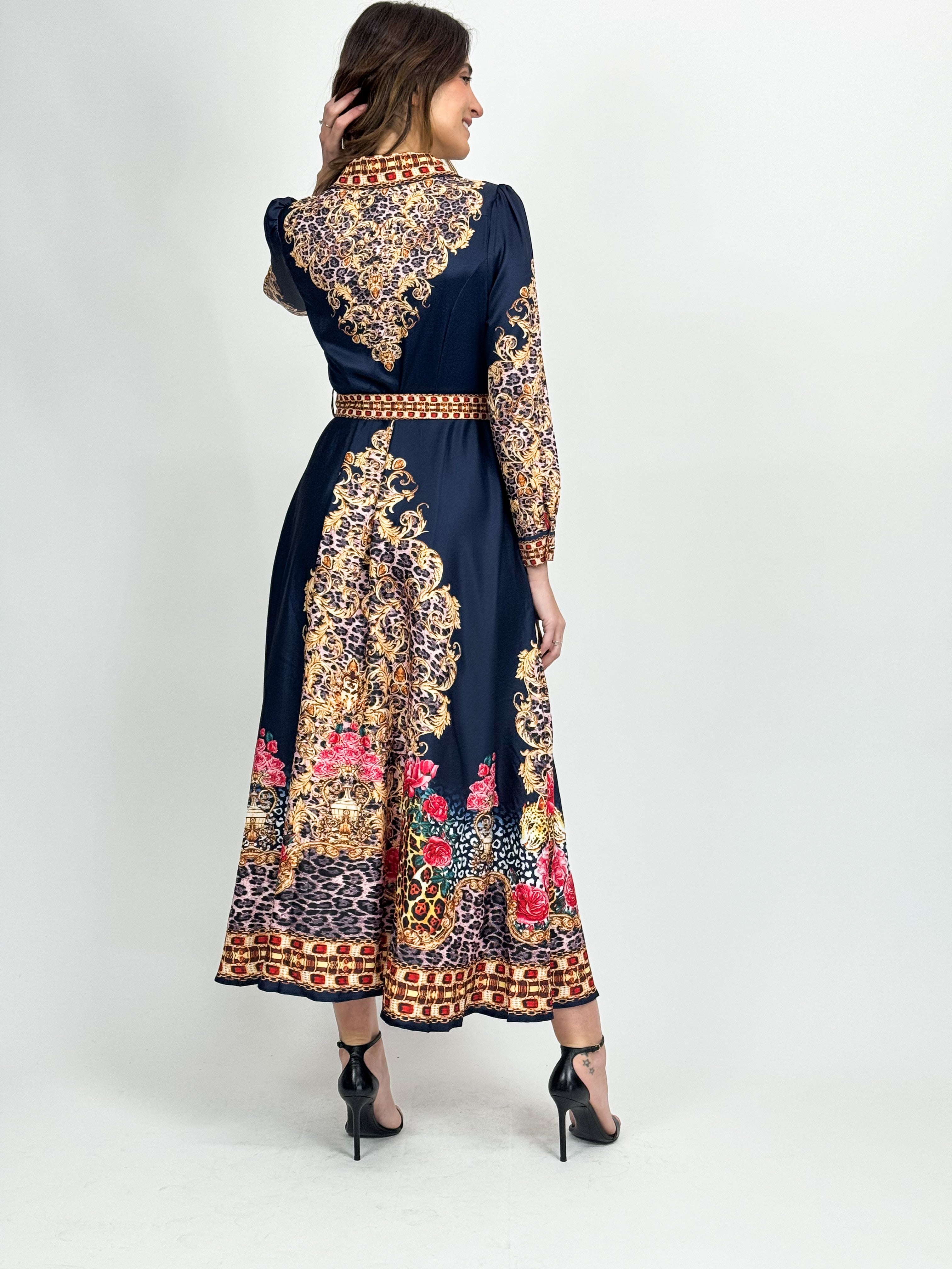 ESTELLE MAXI DRESS- NAVY