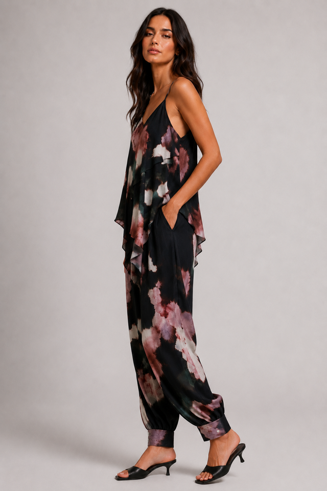 Tencel Mirage Print Balloon Pan | Venom Emilio