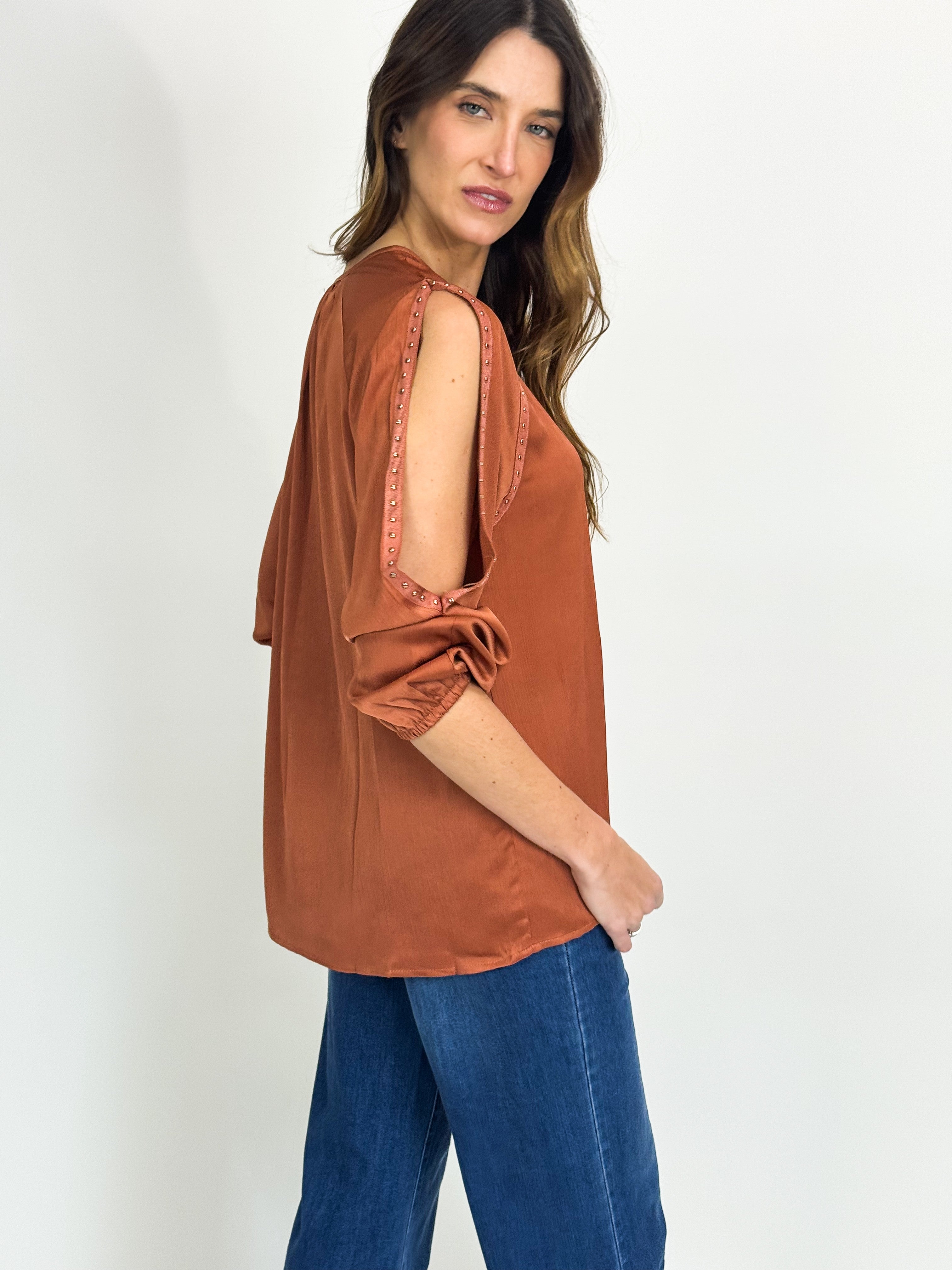 STUDDED BLOUSE - NEW COLOURS