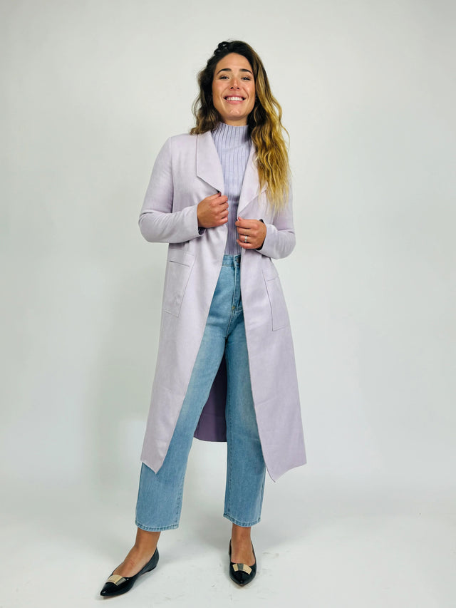 MADISON MAXI JACKET -LILAC