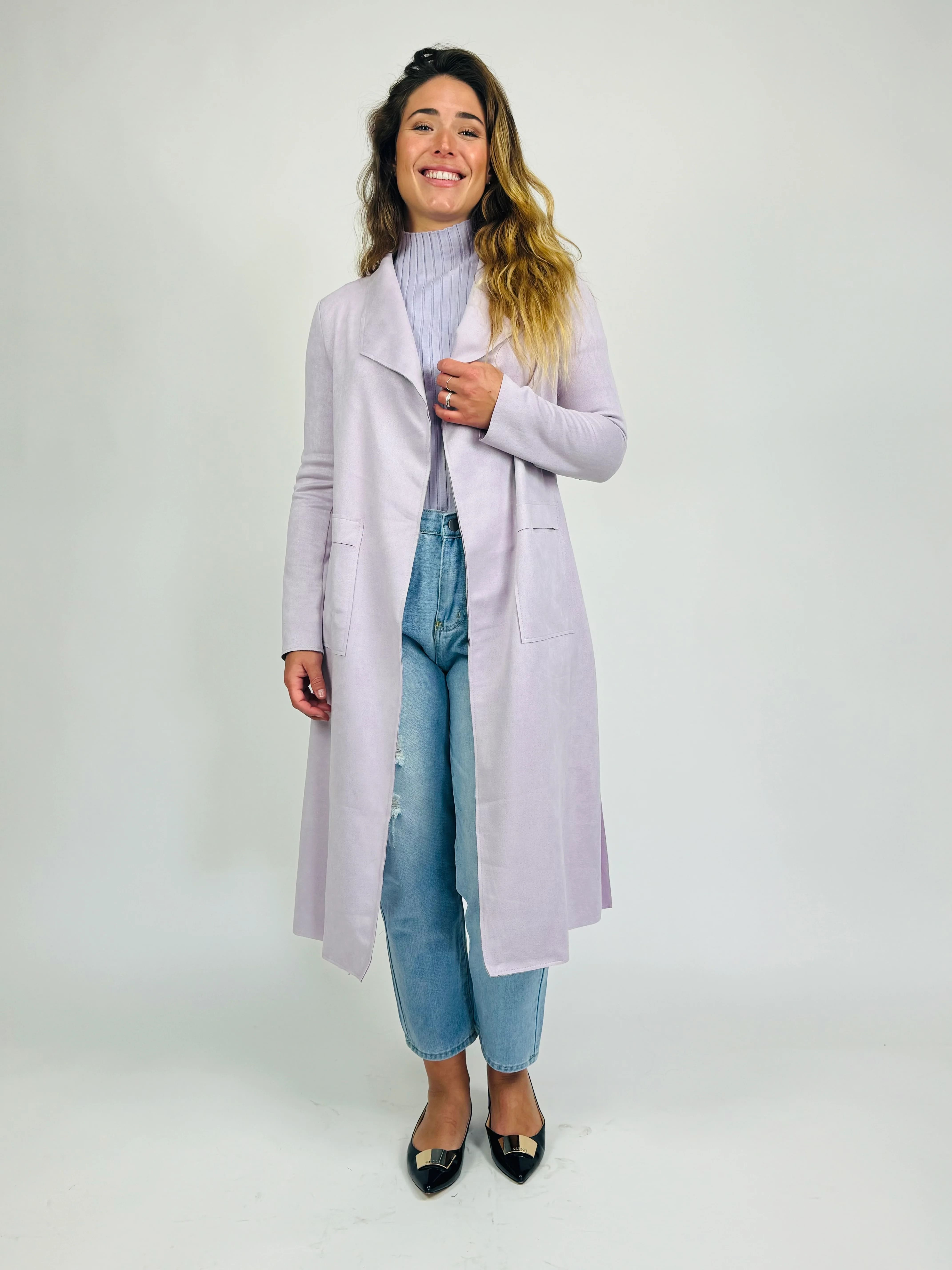 MADISON MAXI JACKET -LILAC