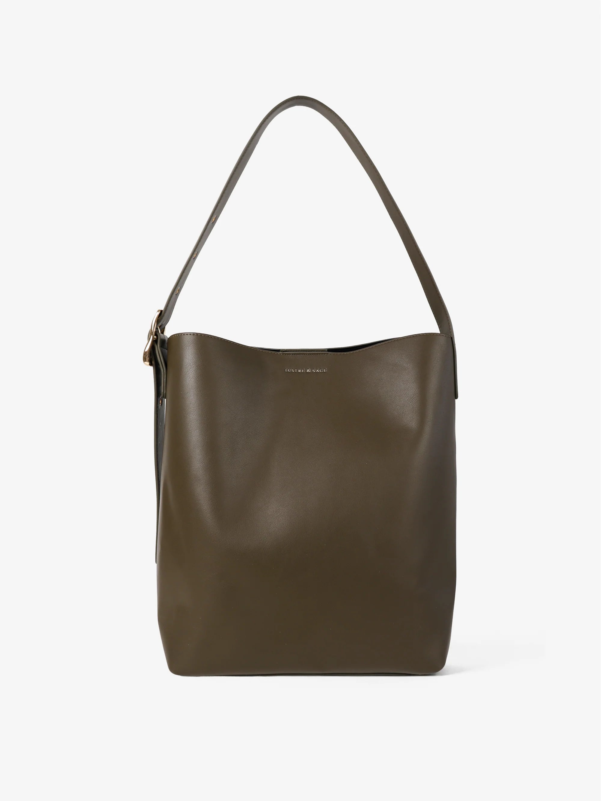 Gwen Bucket Bag in Olive