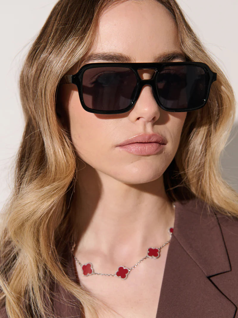 L&S Paris Aviator Sunglasses in Black