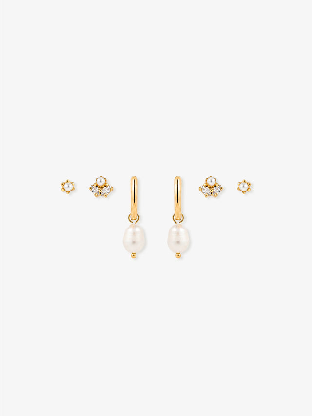Venus Gold Plated Stacker Earring Set