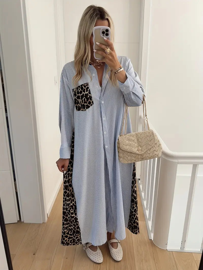 PRAGUE CONTRAST SHIRT DRESS