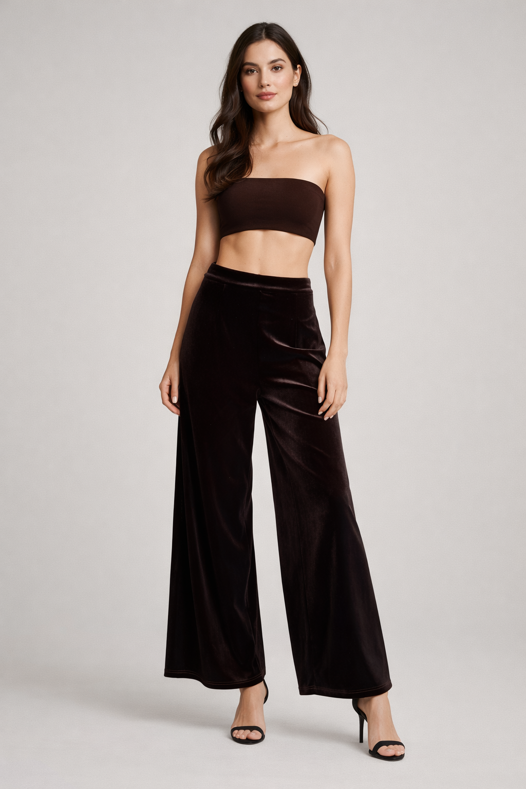JEN VELVET PANT- CHOCOLATE