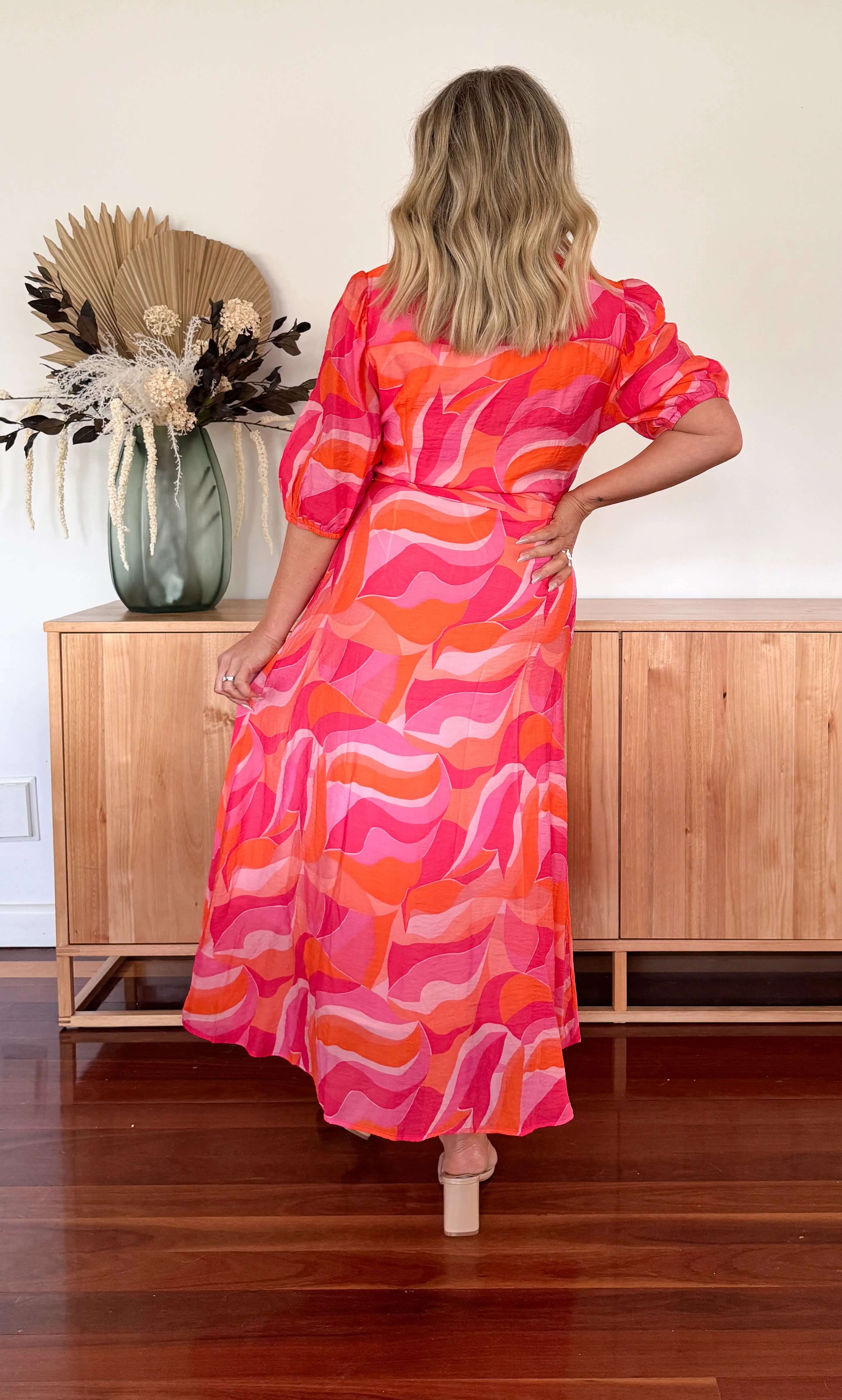 SHELBY SWIRL PRINT SHIRT DRESS