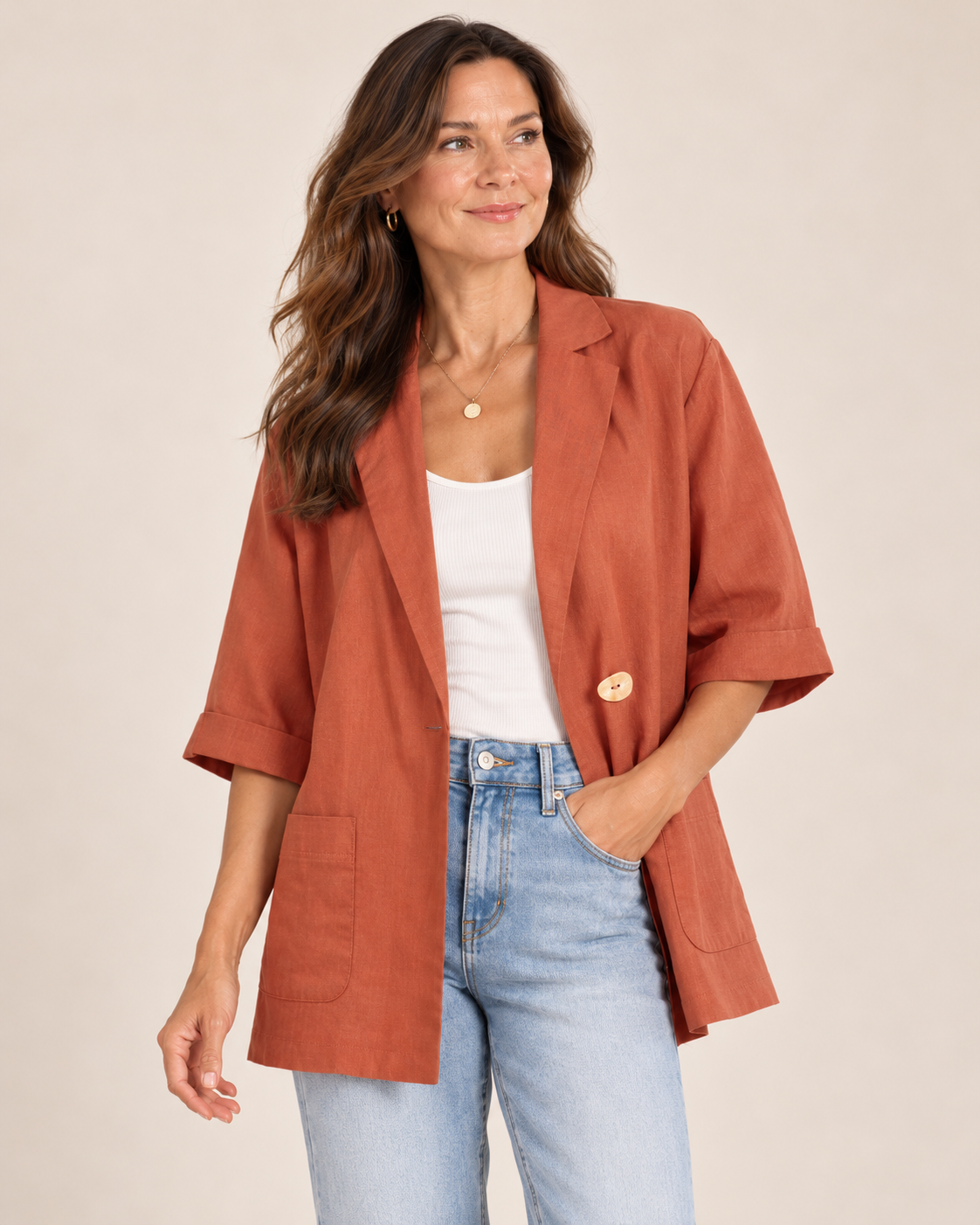 Linen Lyocell Jacket
