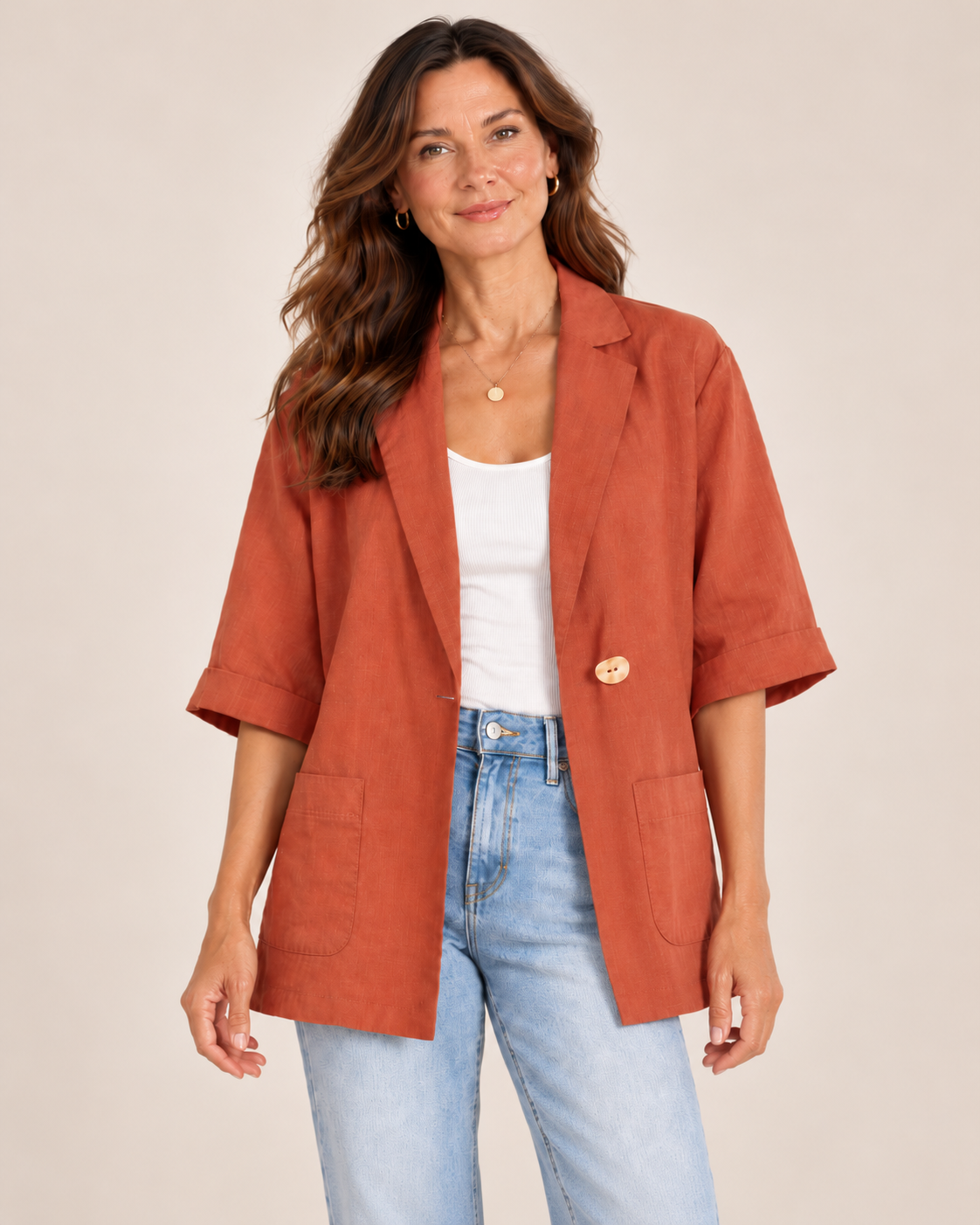 Linen Lyocell Jacket