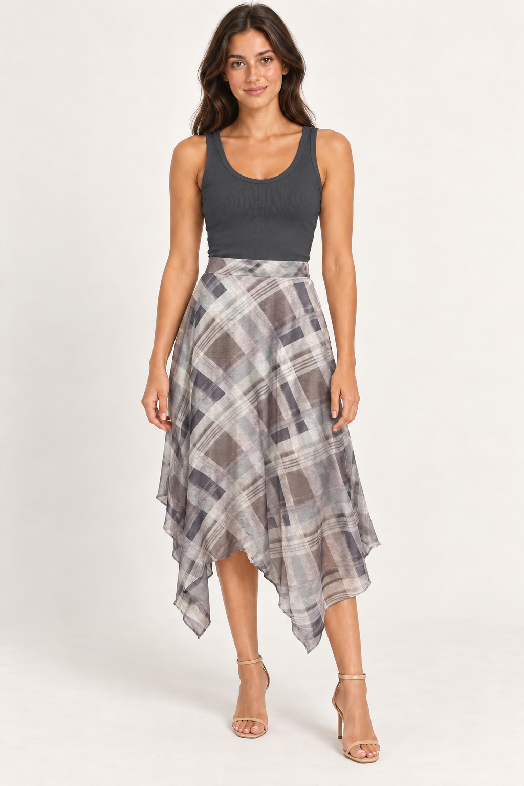 Hanky Check Skirt