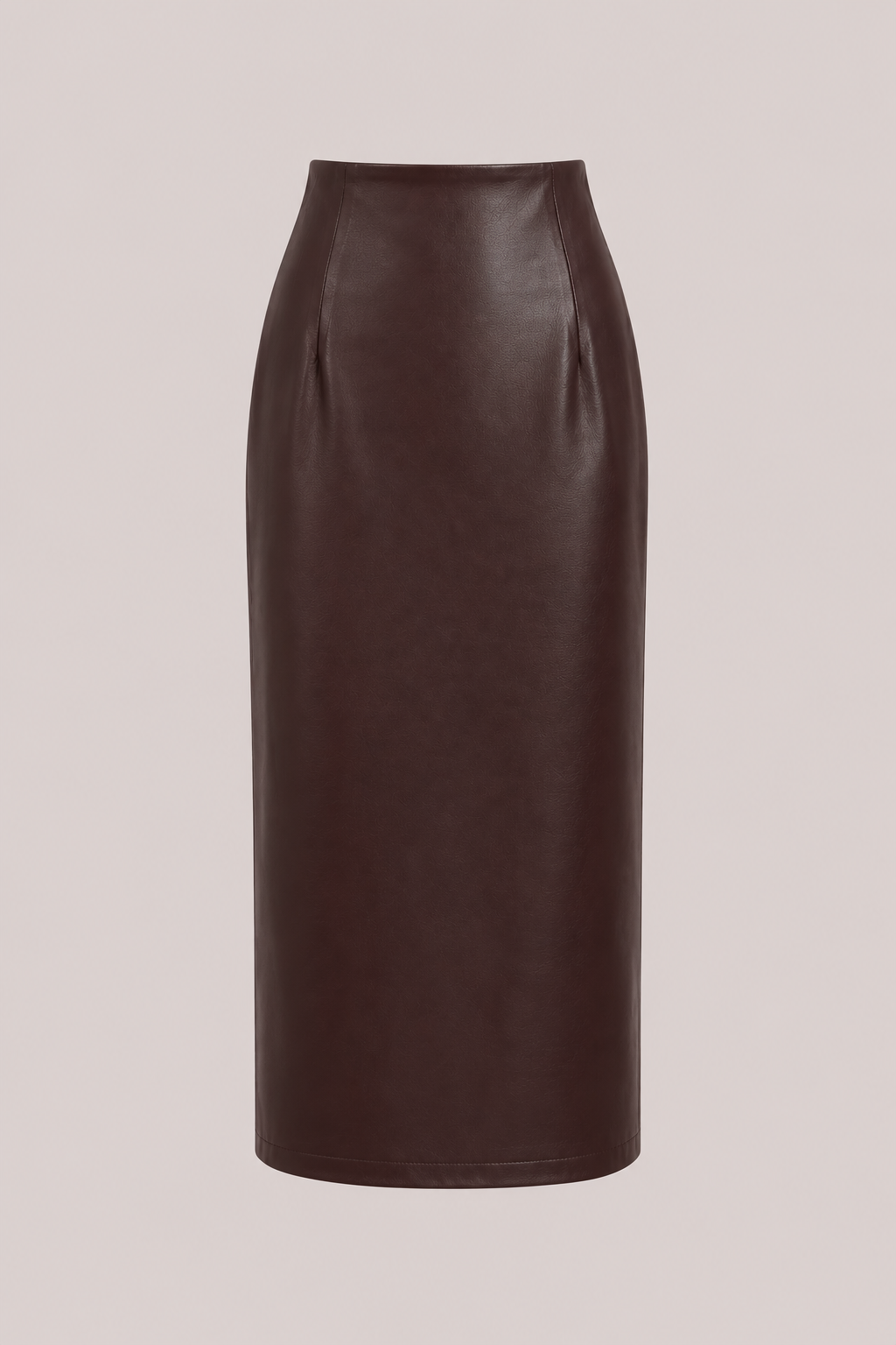 FAUX LEATHER PENCIL SKIRT