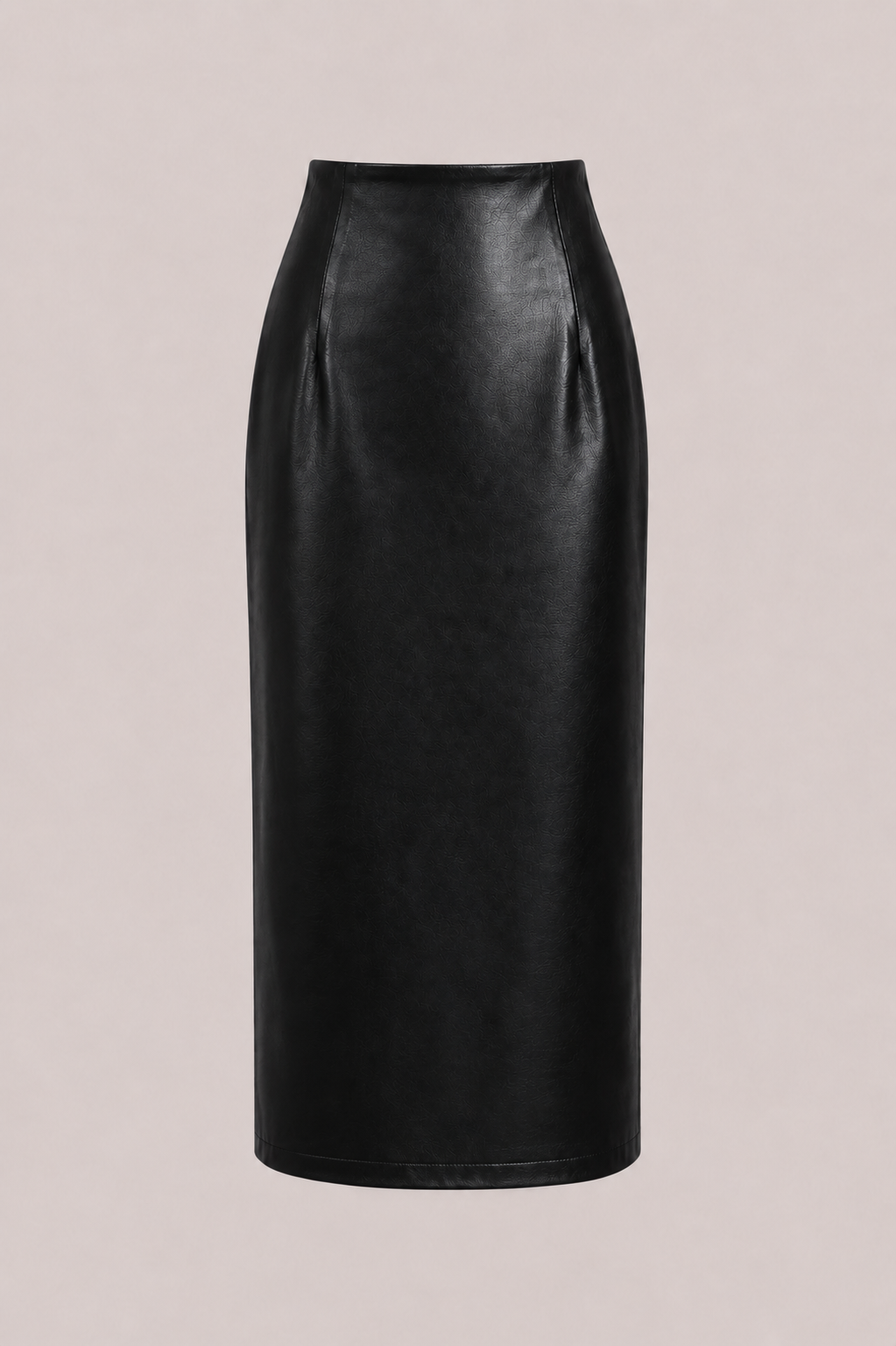 FAUX LEATHER PENCIL SKIRT