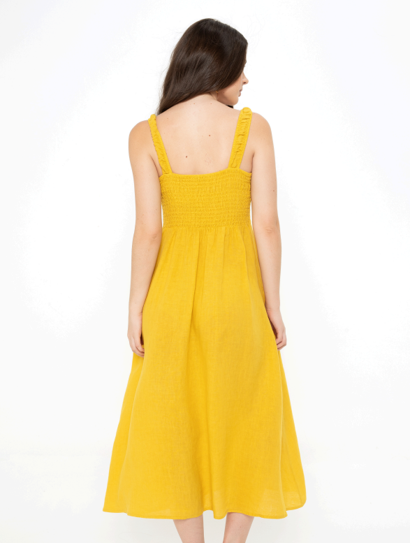 MELINA LINEN DRESS- PRE ORDER