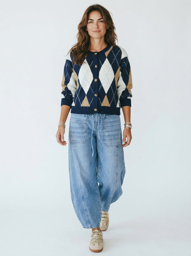 ARGYLE CARDIGAN