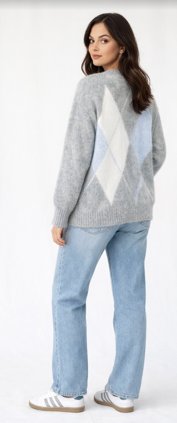 VINTAGE ARGYLE CARDIGAN