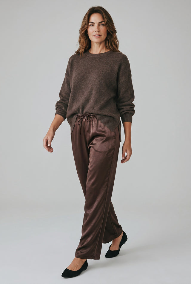 SATIN DRAWSTRING PANT